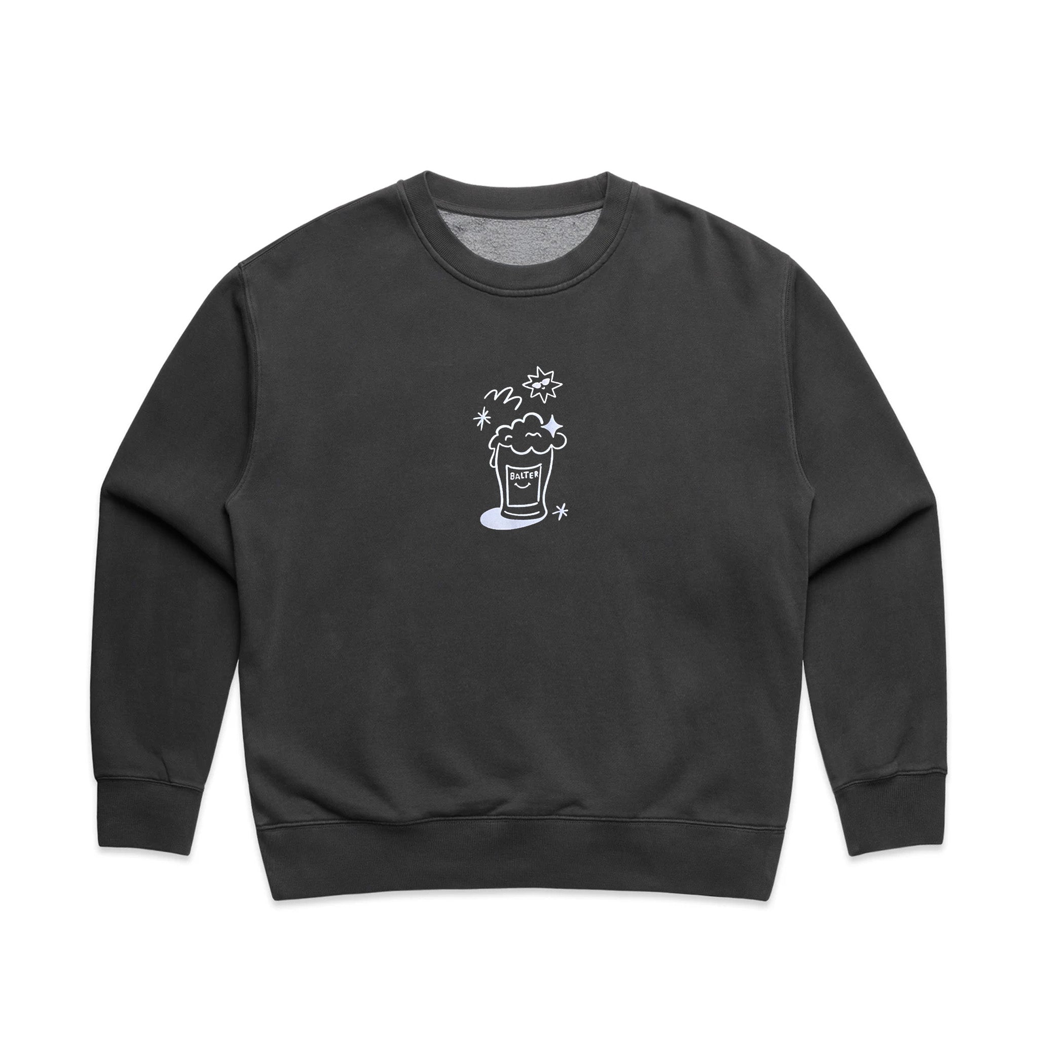Easy Done Women's Relax Crew - Faded Black