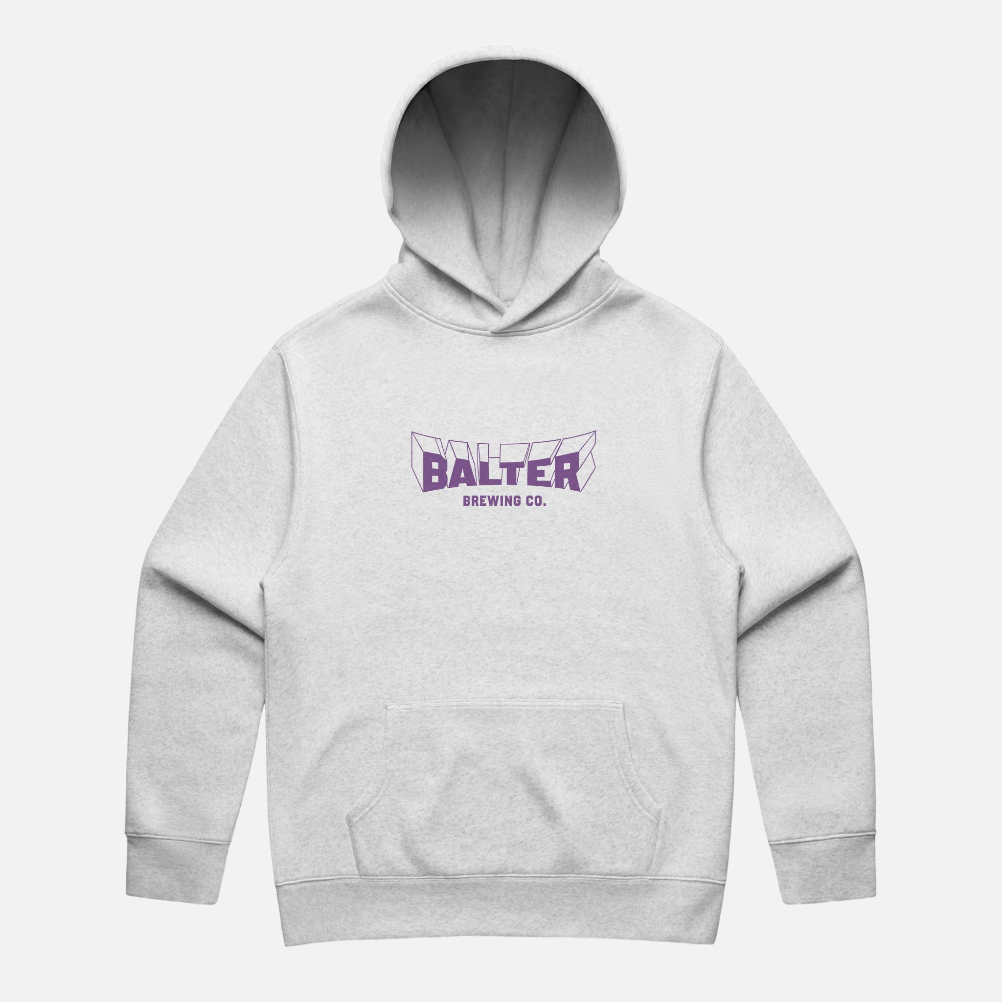 Three Dee Relax Hoodie - White Marle