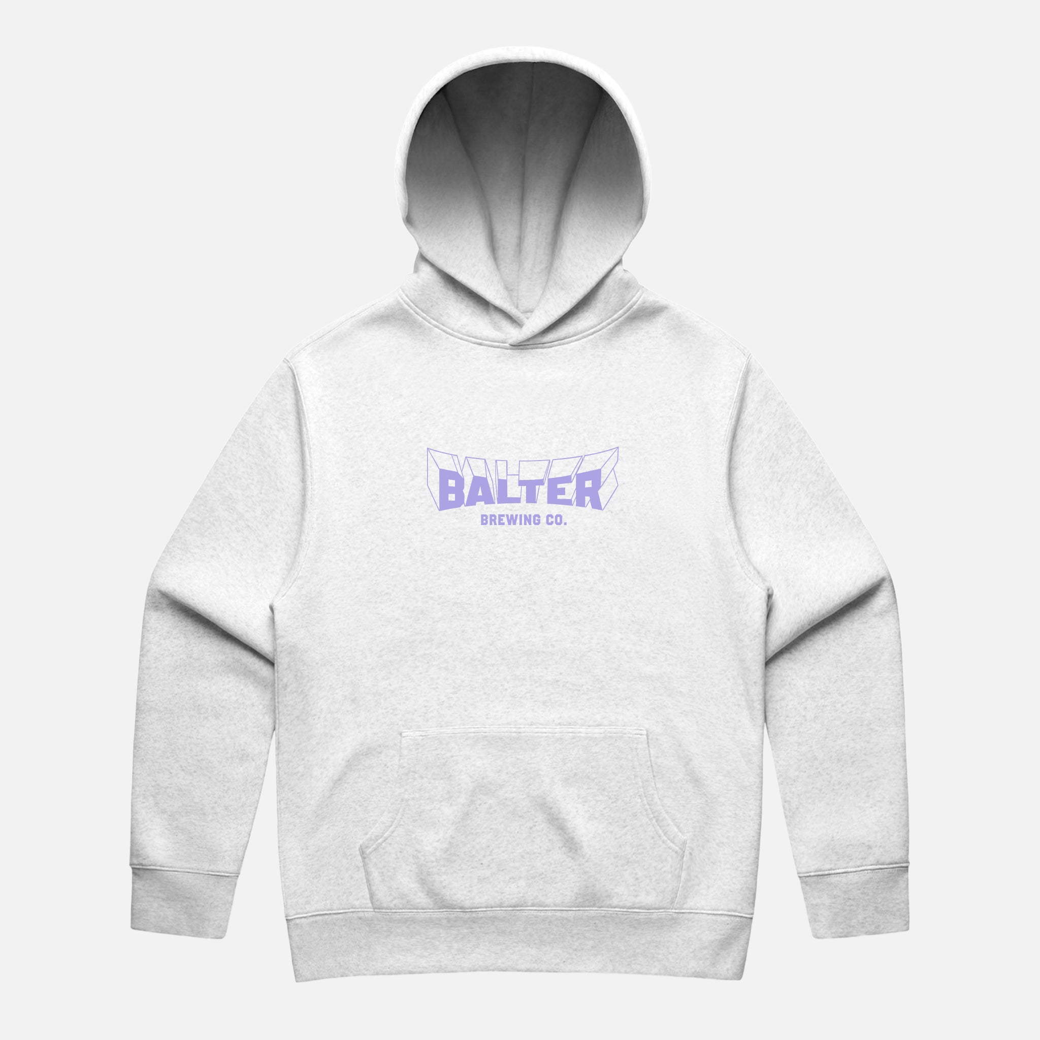 Three Dee Relax Hoodie - White Marle