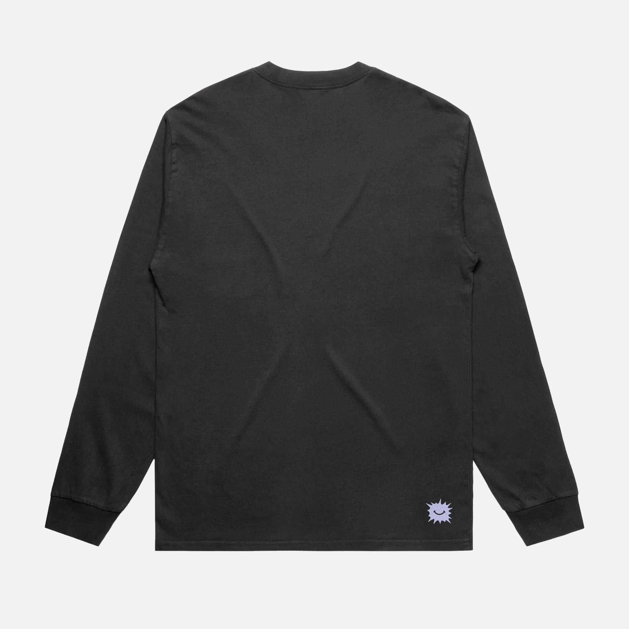 Wave Warp Heavy Long Sleeve - Faded Black