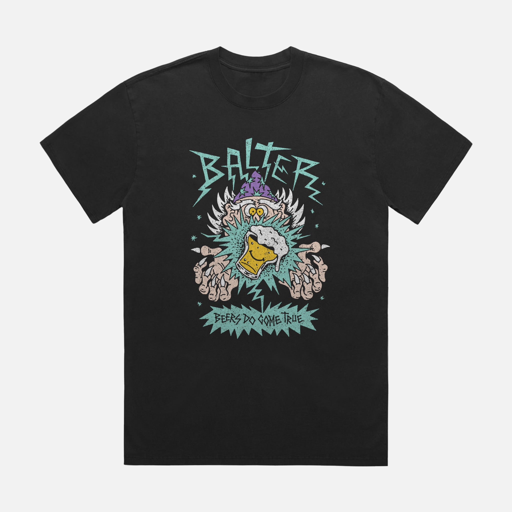 Wizz Heavy Faded Tee - Black