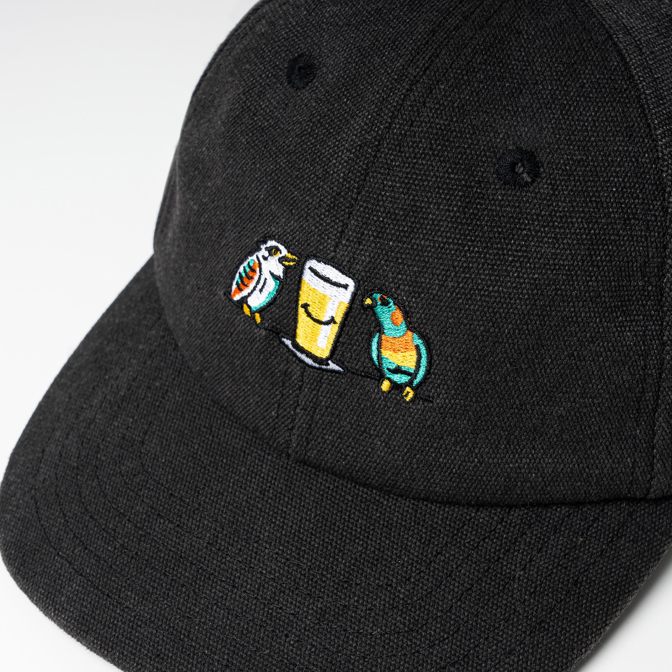 Birds & Beers Dad Cap - Faded Black