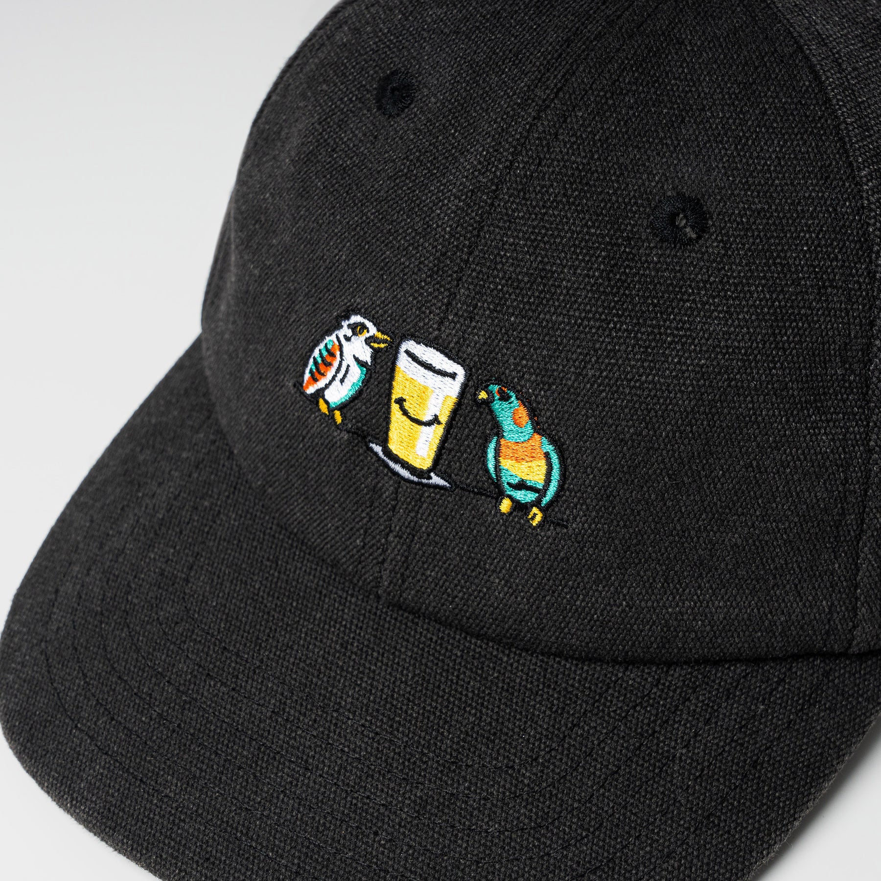Birds & Beers Dad Cap - Faded Black