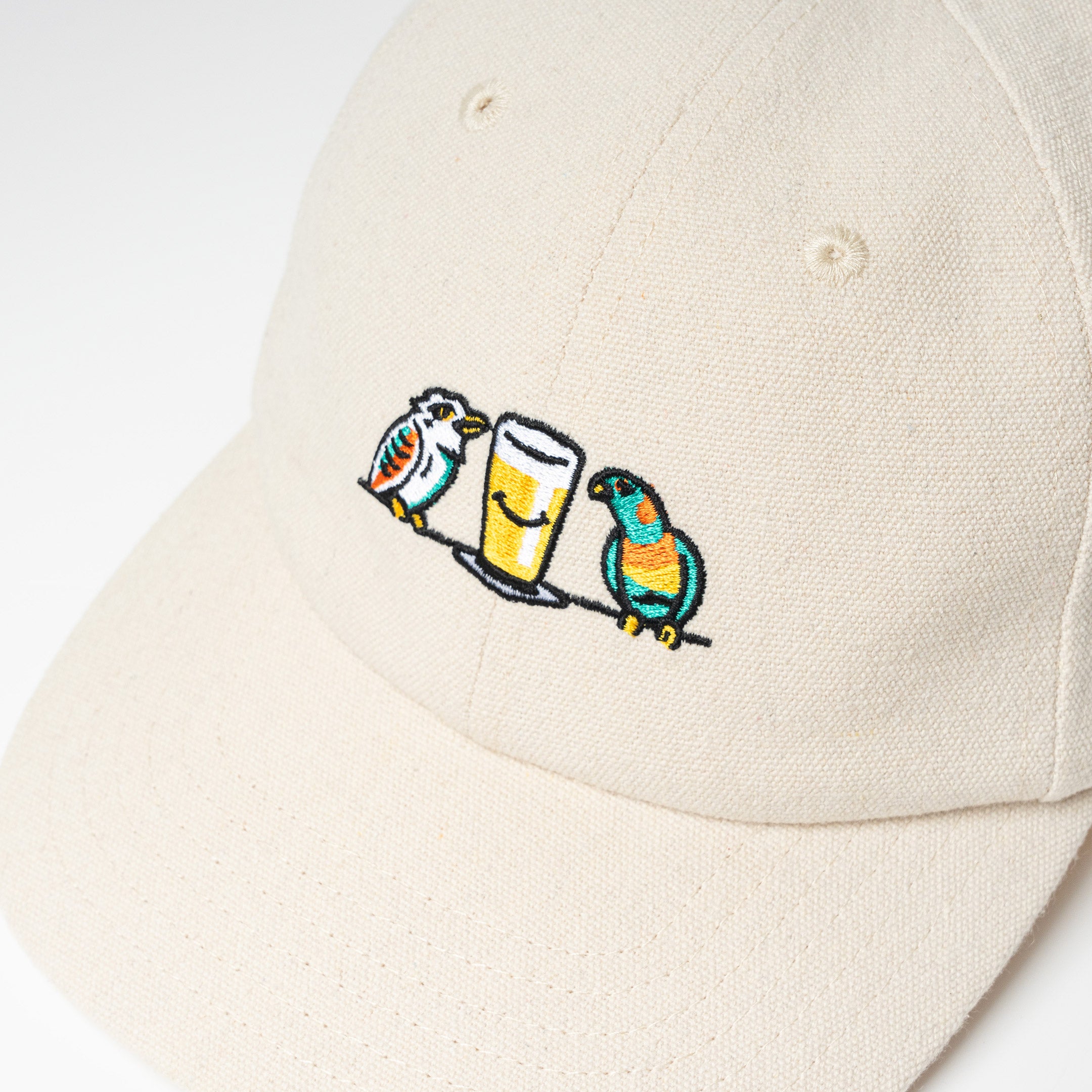 Birds & Beers Dad Cap - Natural