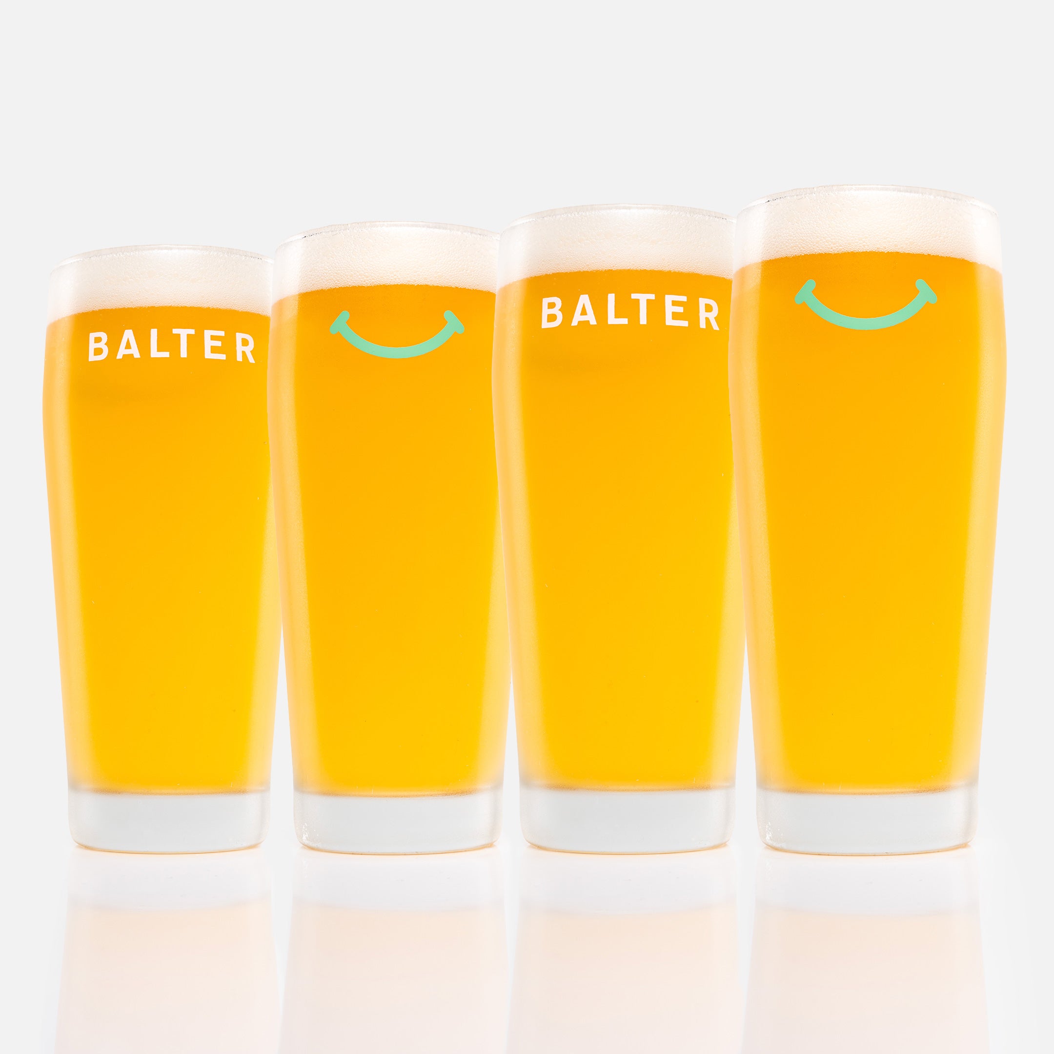 4pack - Big Smile 480ml Willi Becher Glass