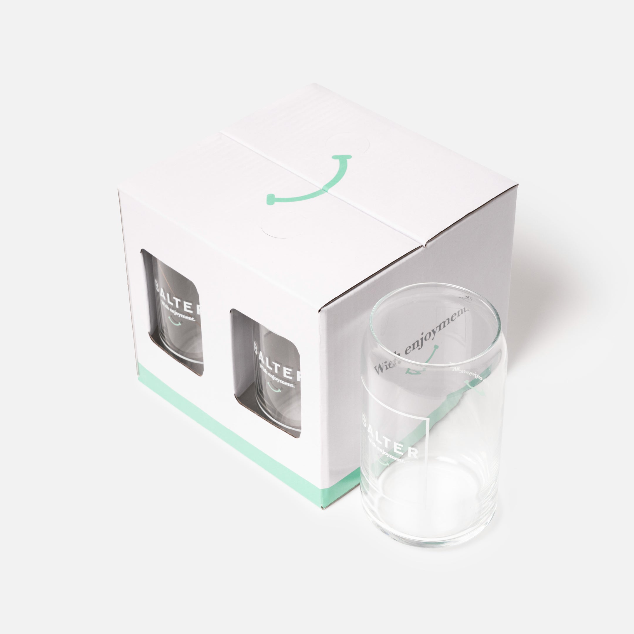 4pack - Balter 16oz / 470ml Tinnie Glass