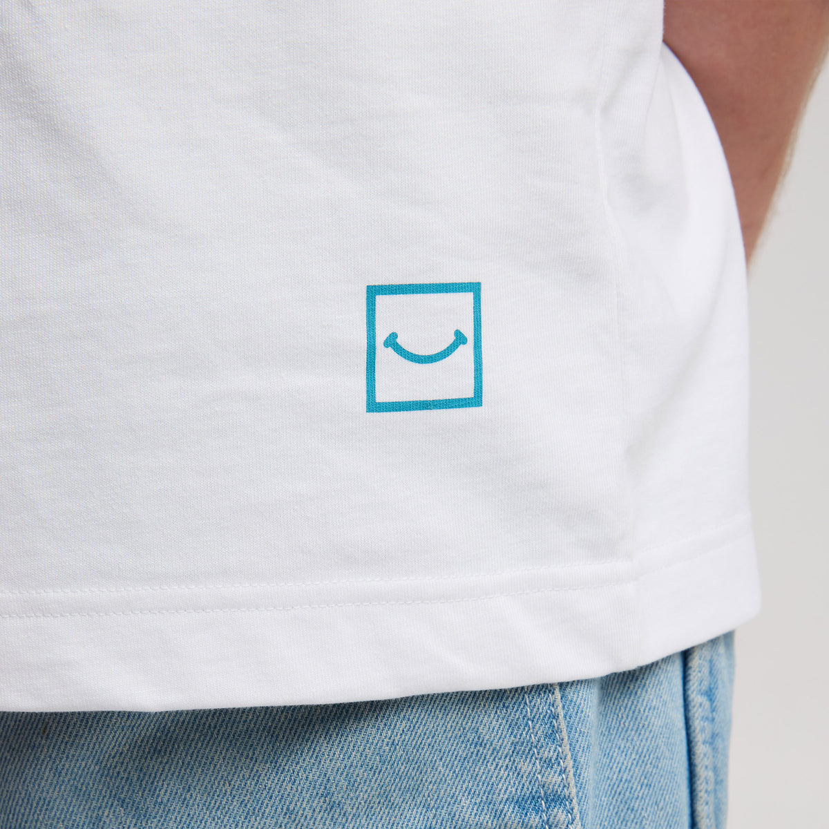 Another Round Box Tee - White
