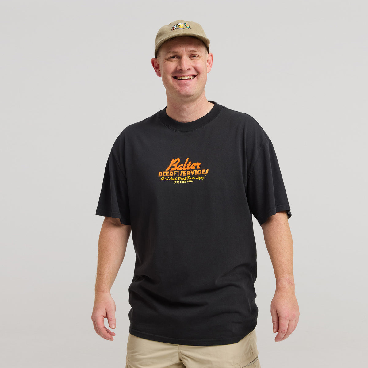 Services Heavy Faded Tee - Black