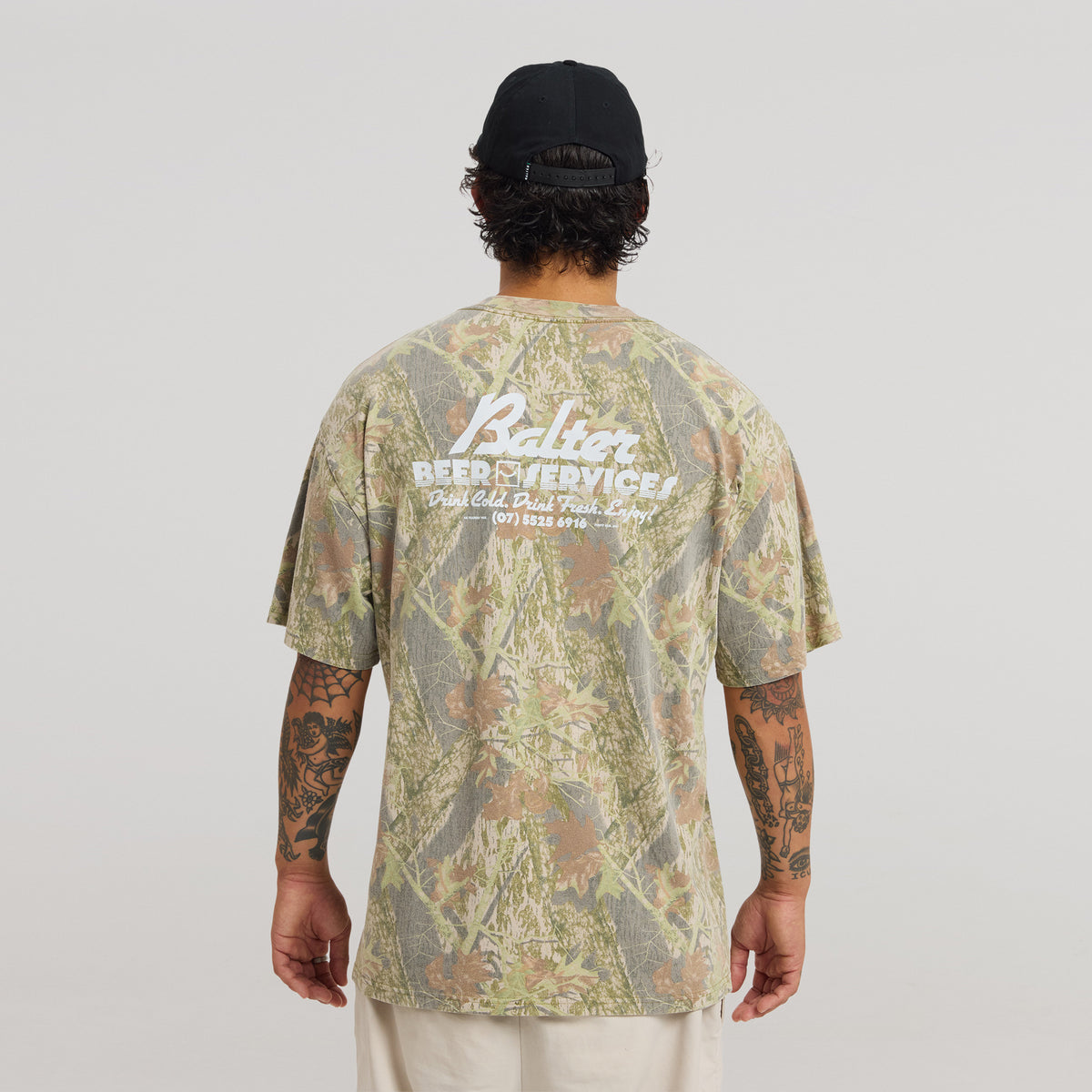 Services Heavy Faded Tee - Tree Camo