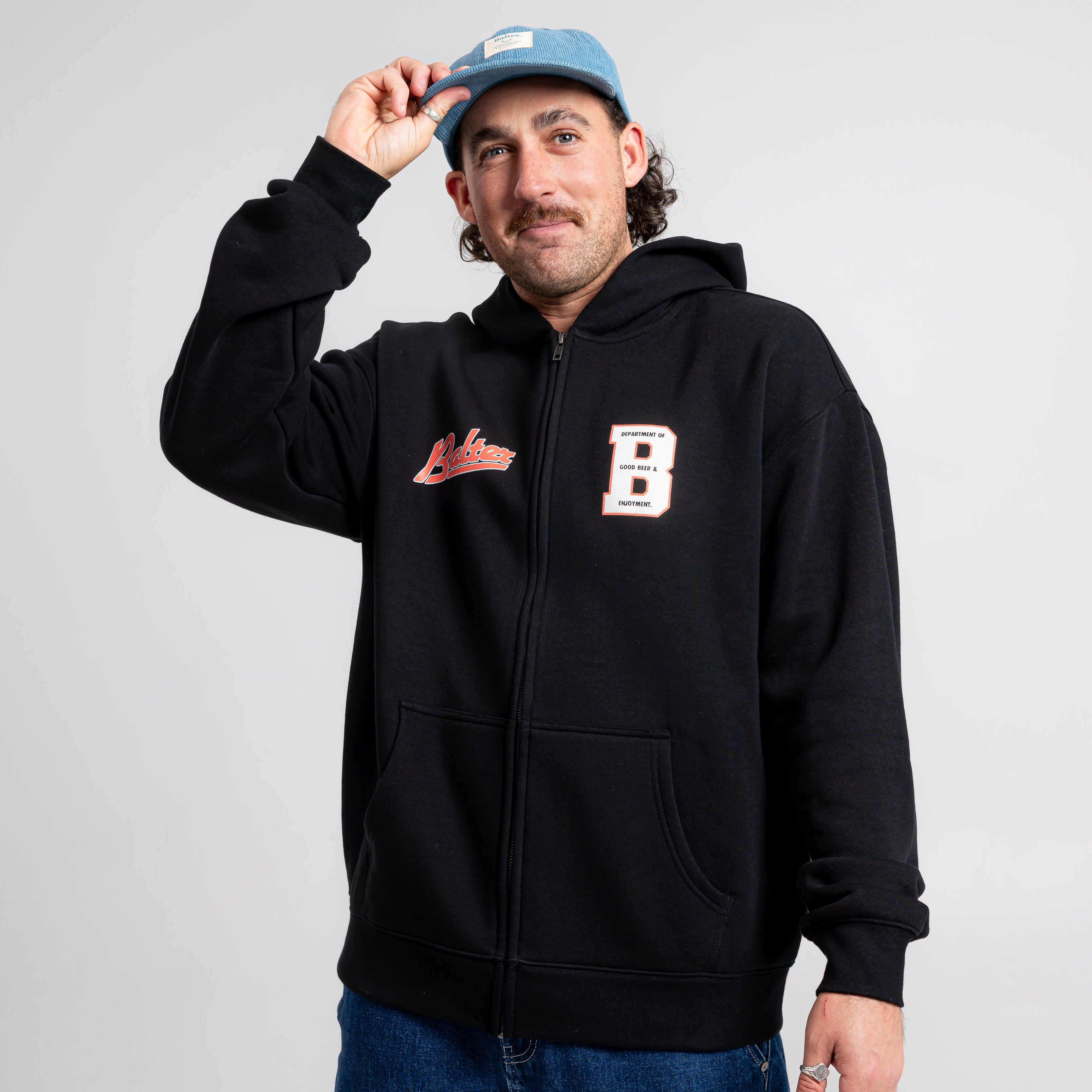 B-Team Zip Hoodie - Black