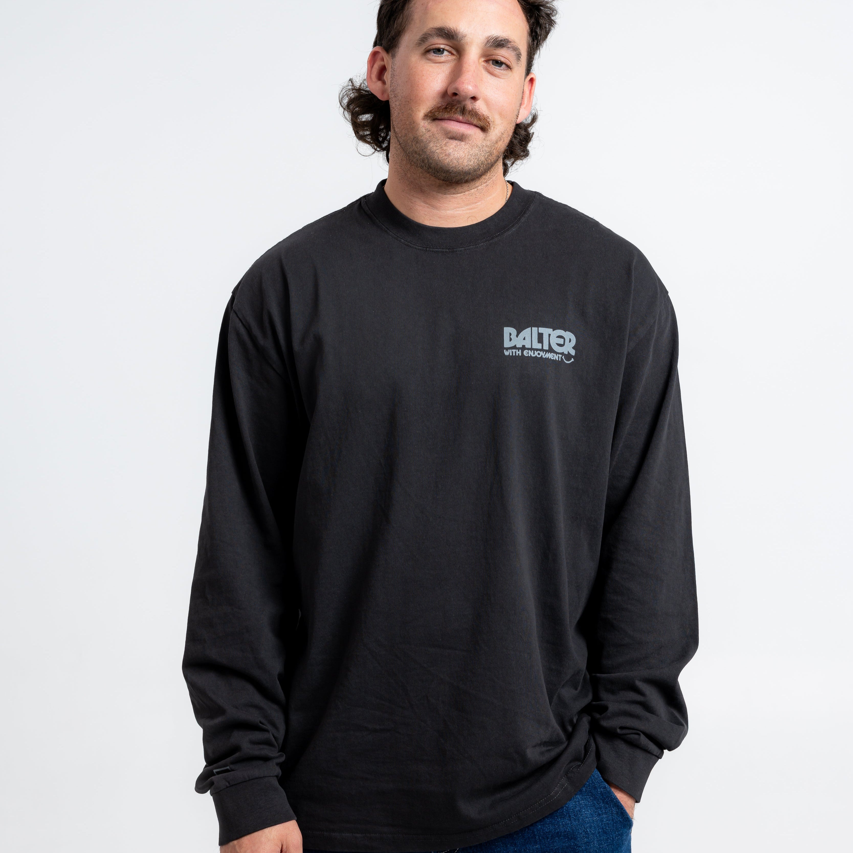 Vol 7 Heavy Long Sleeve - Faded Black