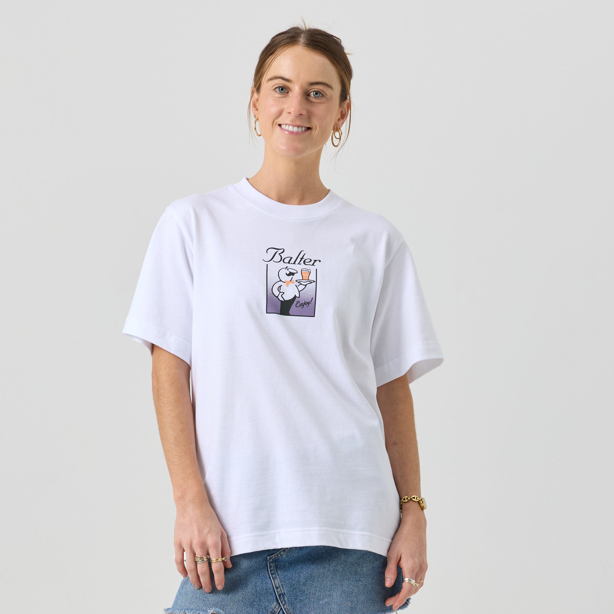 Served Box Tee - White