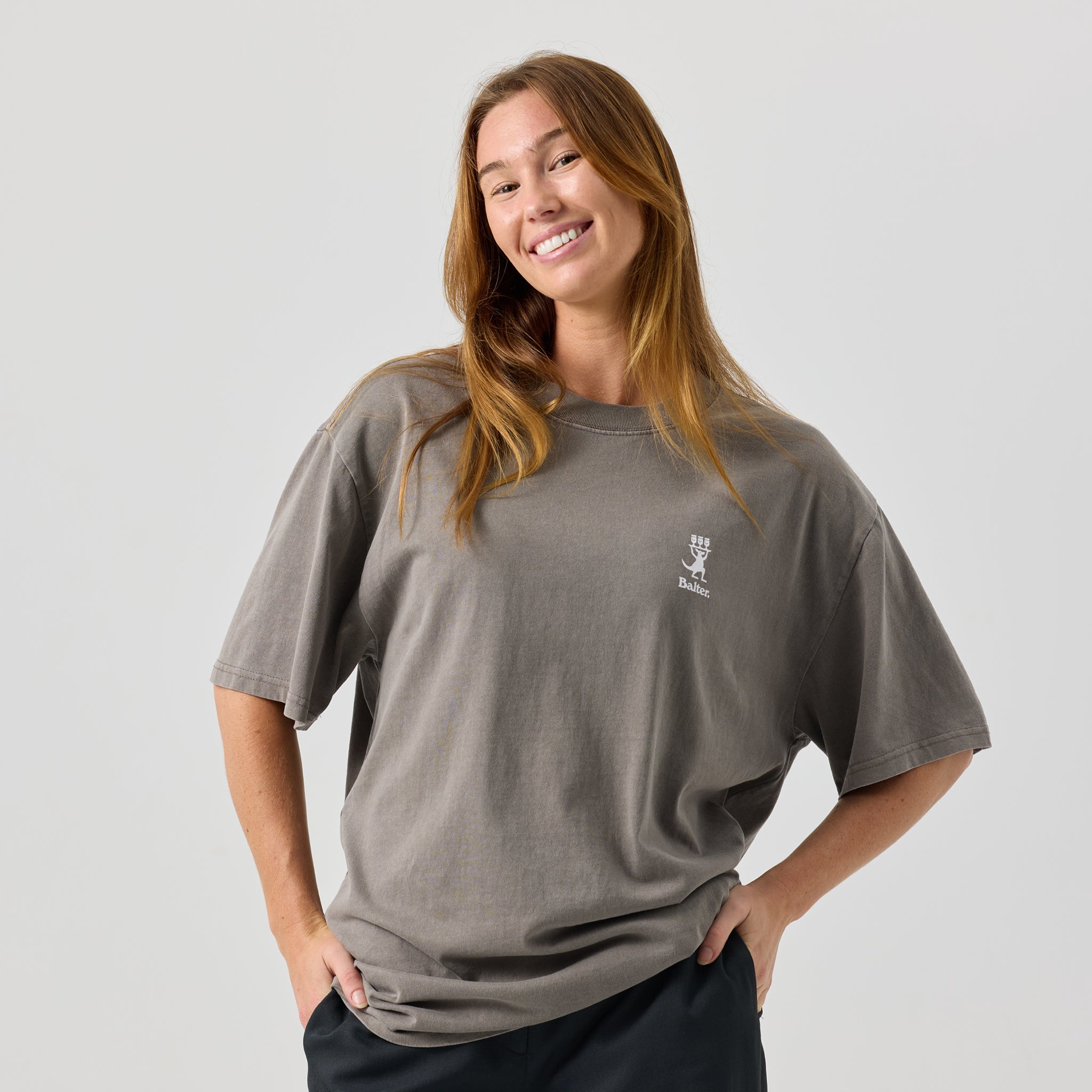 Another Round Heavy Tee - Faded Grey