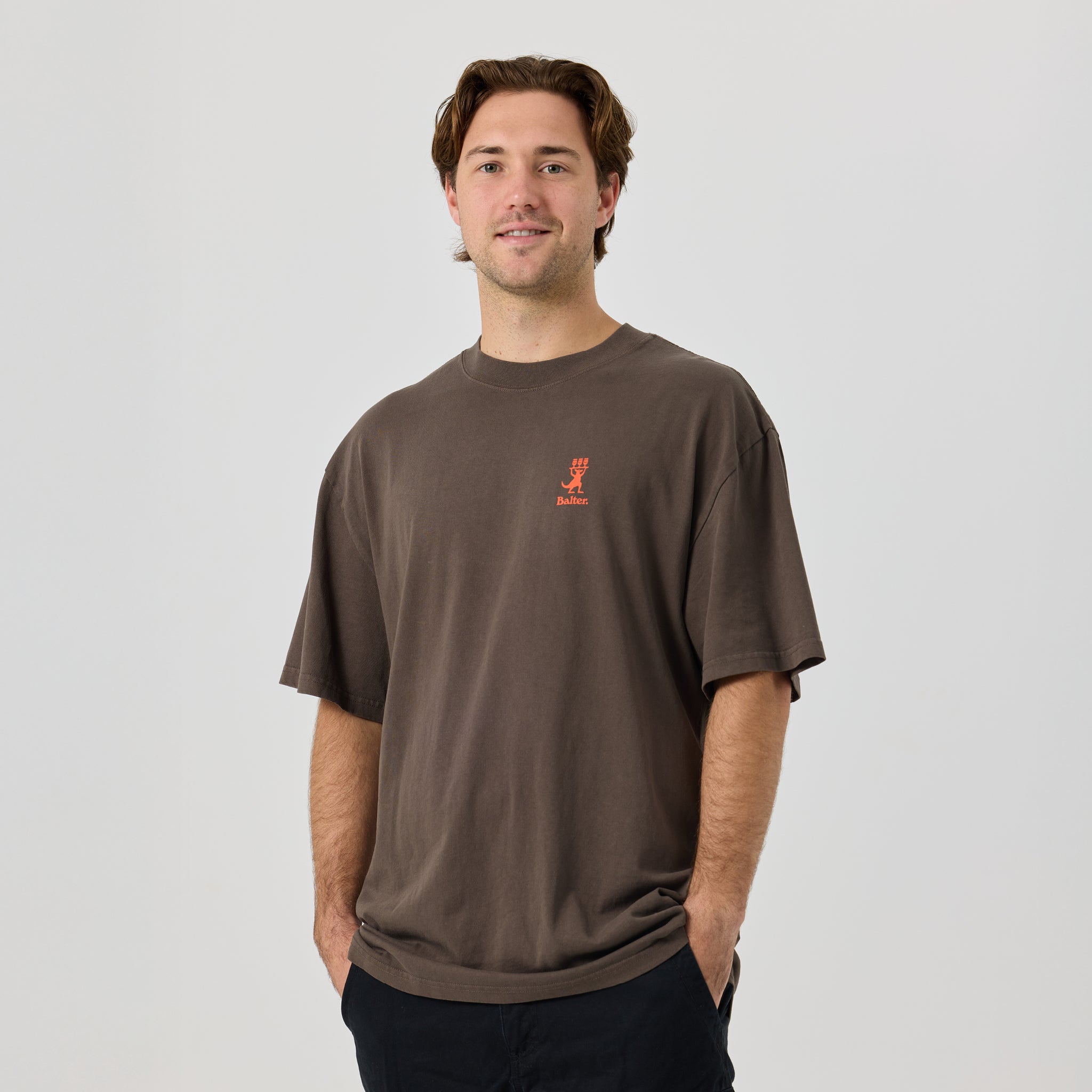 Another Round Heavy Tee - Faded Brown