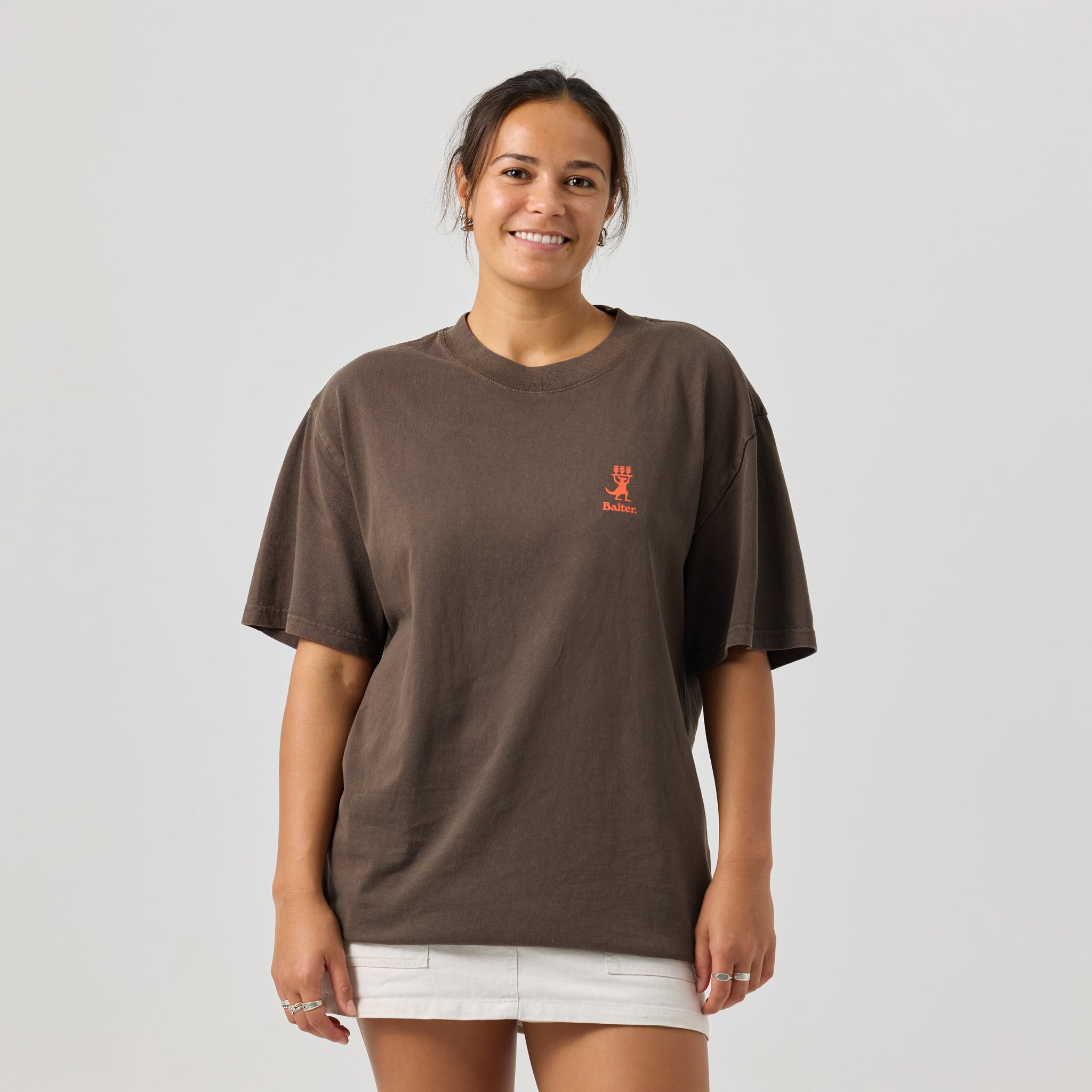 Another Round Heavy Tee - Faded Brown