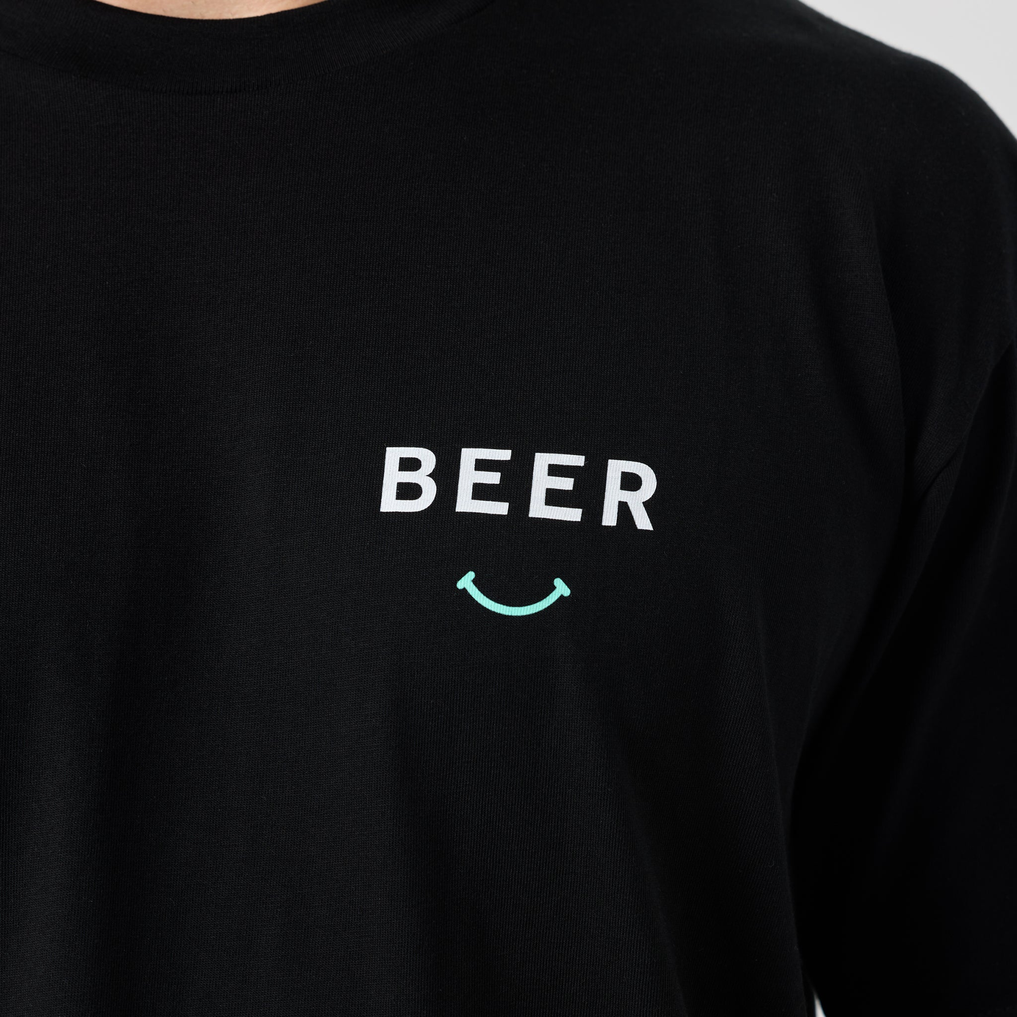 Beer Smiley Classic Tee - Black