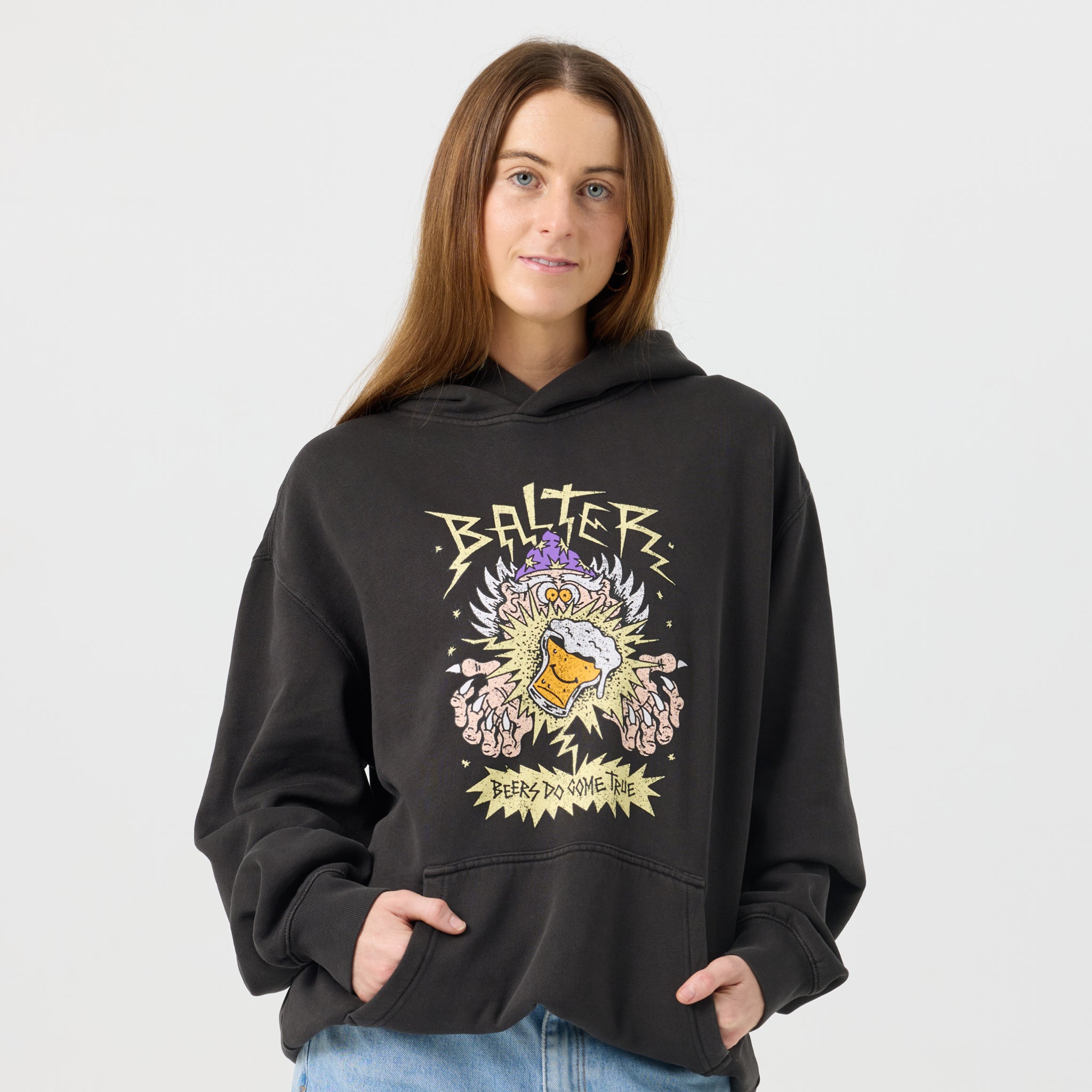 Wizz Relax Hoodie - Faded Black