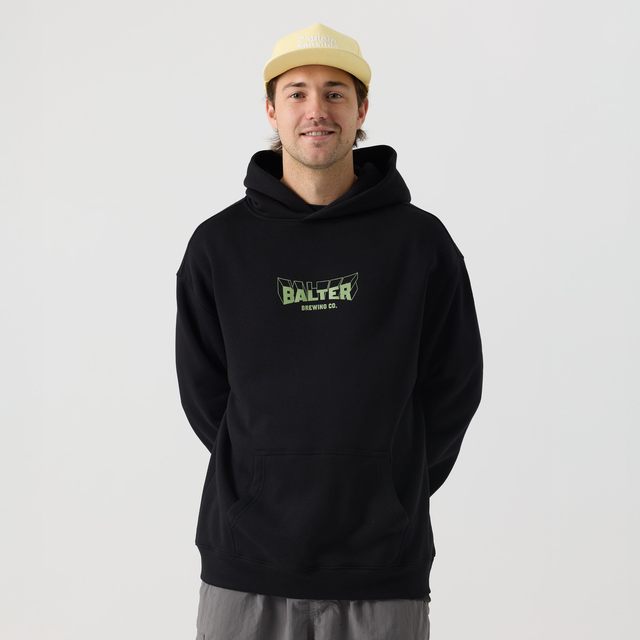 Three Dee Relax Hoodie - Black