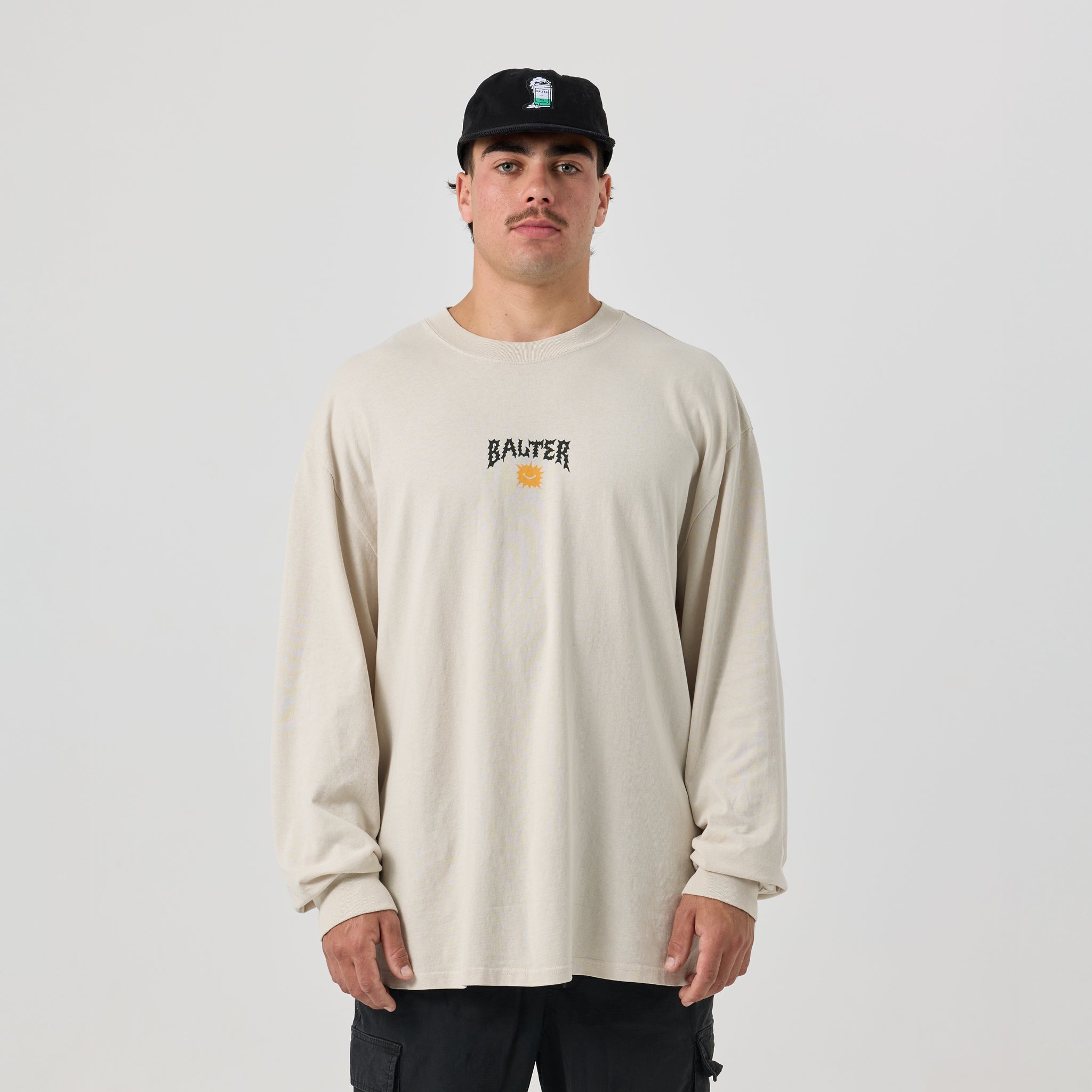 Wave Warp Heavy Long Sleeve - Faded Bone