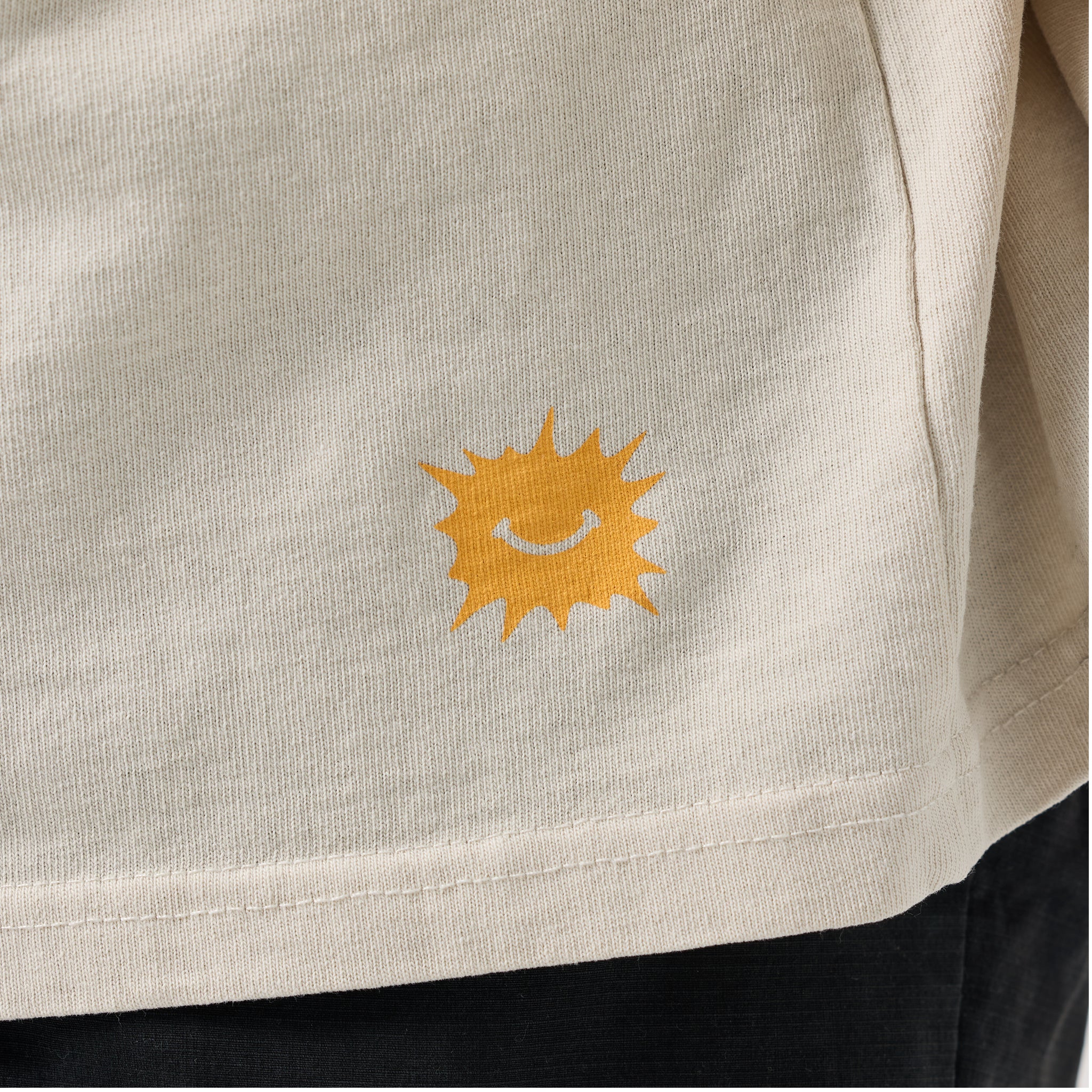 Wave Warp Heavy Long Sleeve - Faded Bone