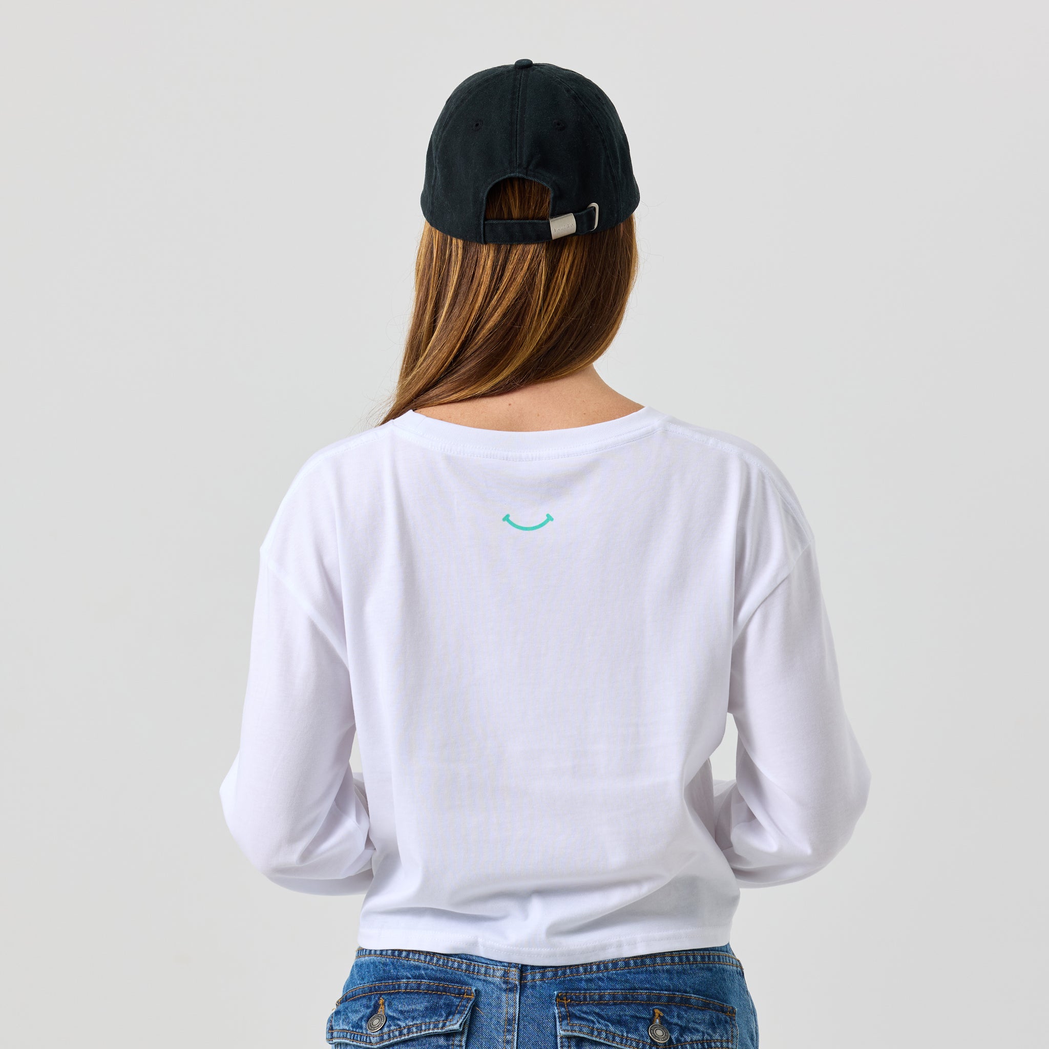 Women's With Enjoyment Long Sleeve - White