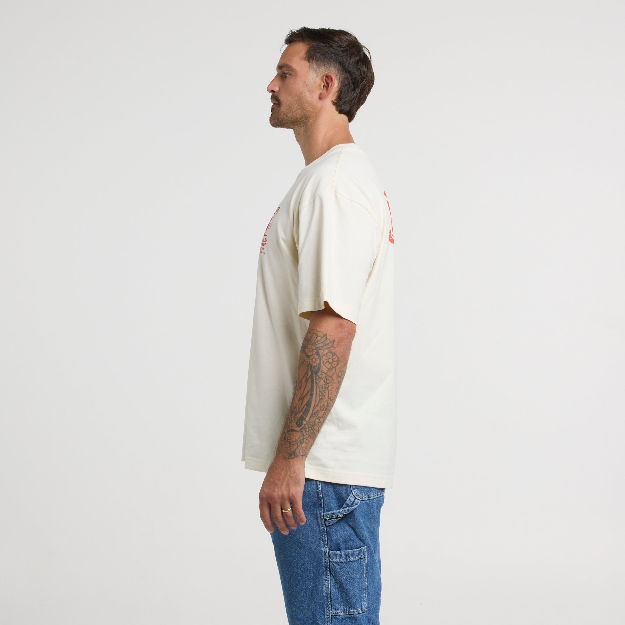 Cold One Box Tee - Ecru