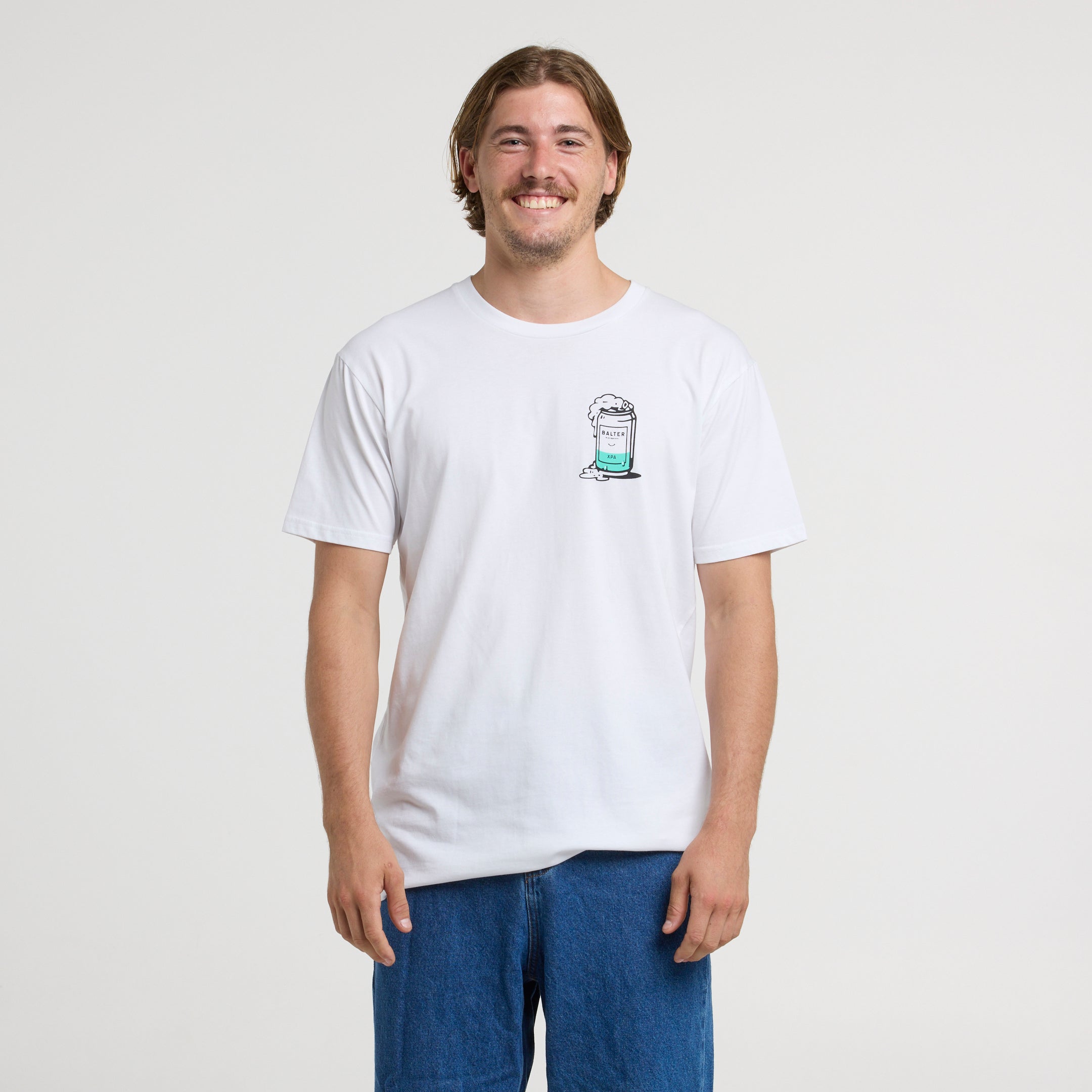 Deconstructed Can Tee - White