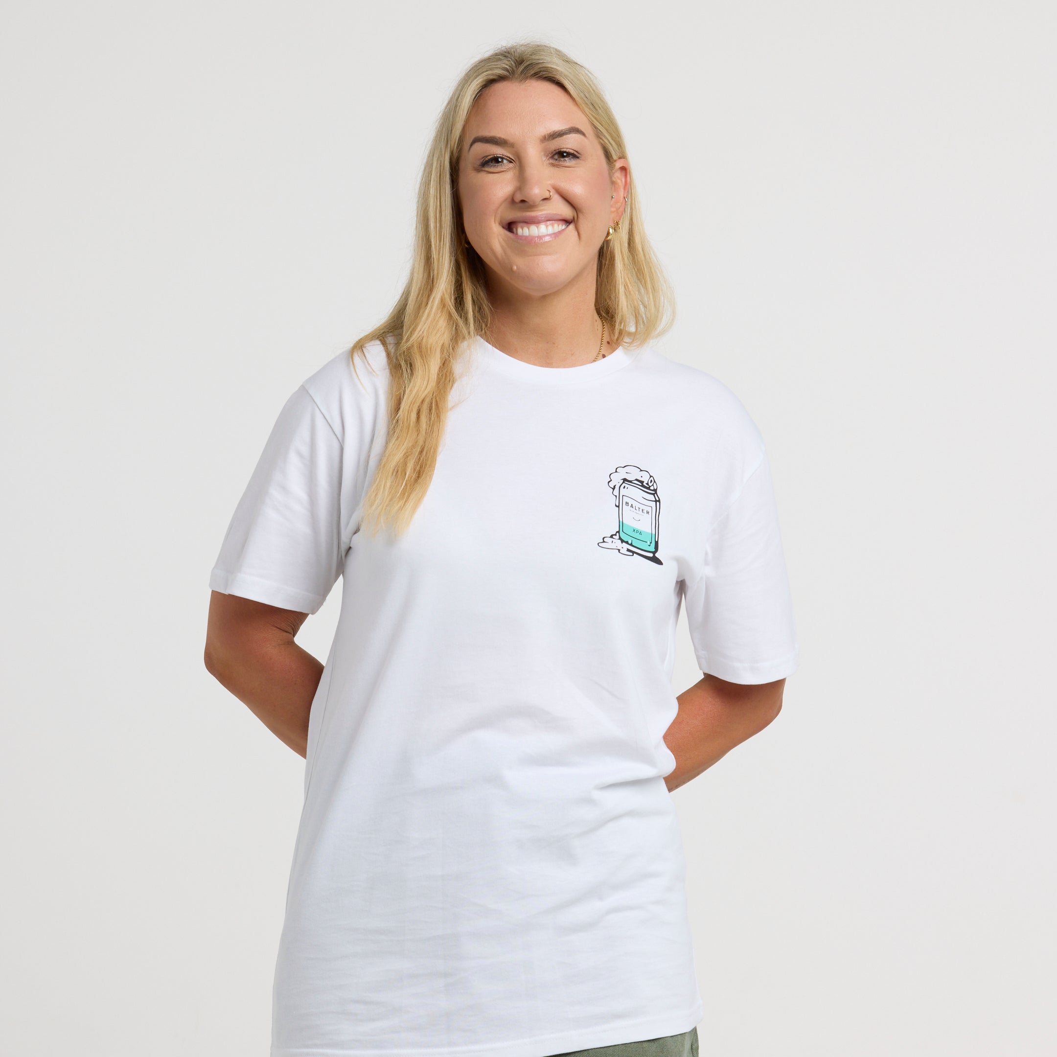 Deconstructed Can Tee - White