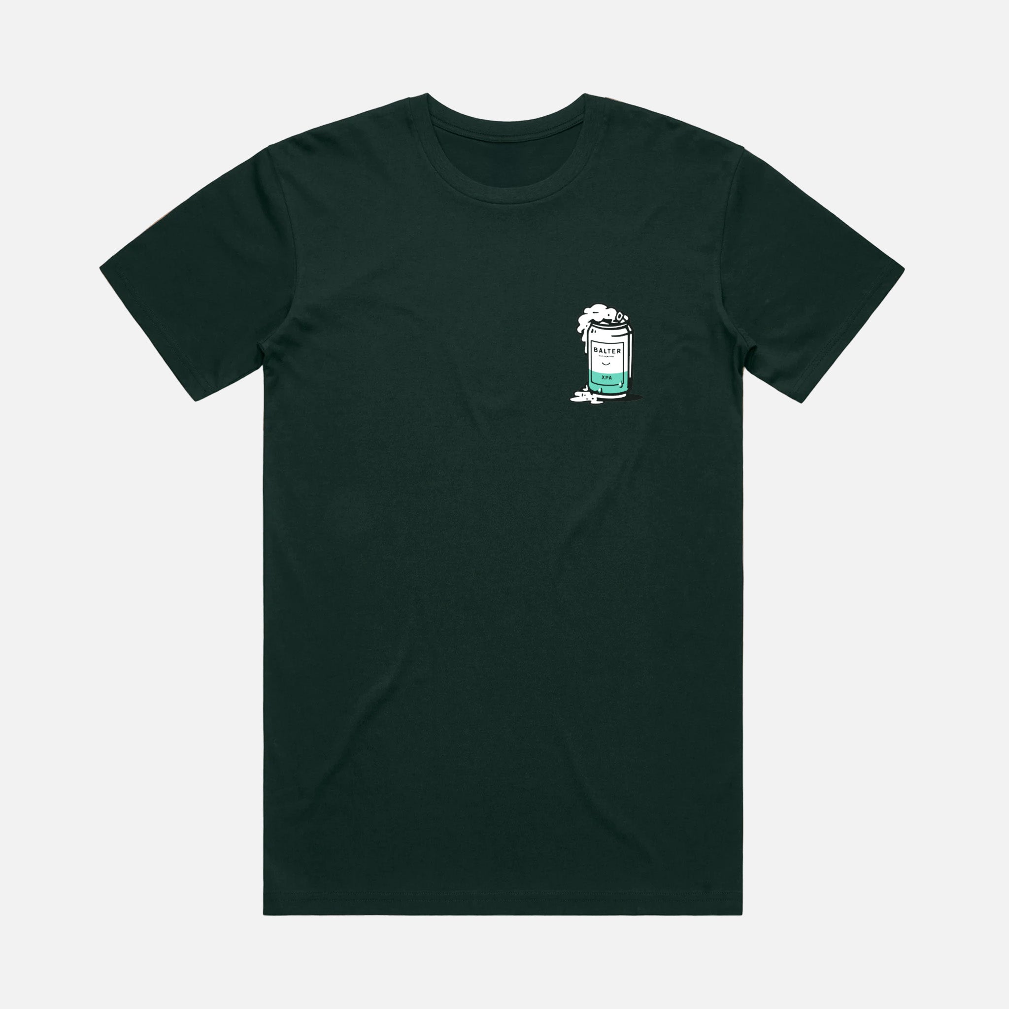 Deconstructed Can Tee - Pine Green