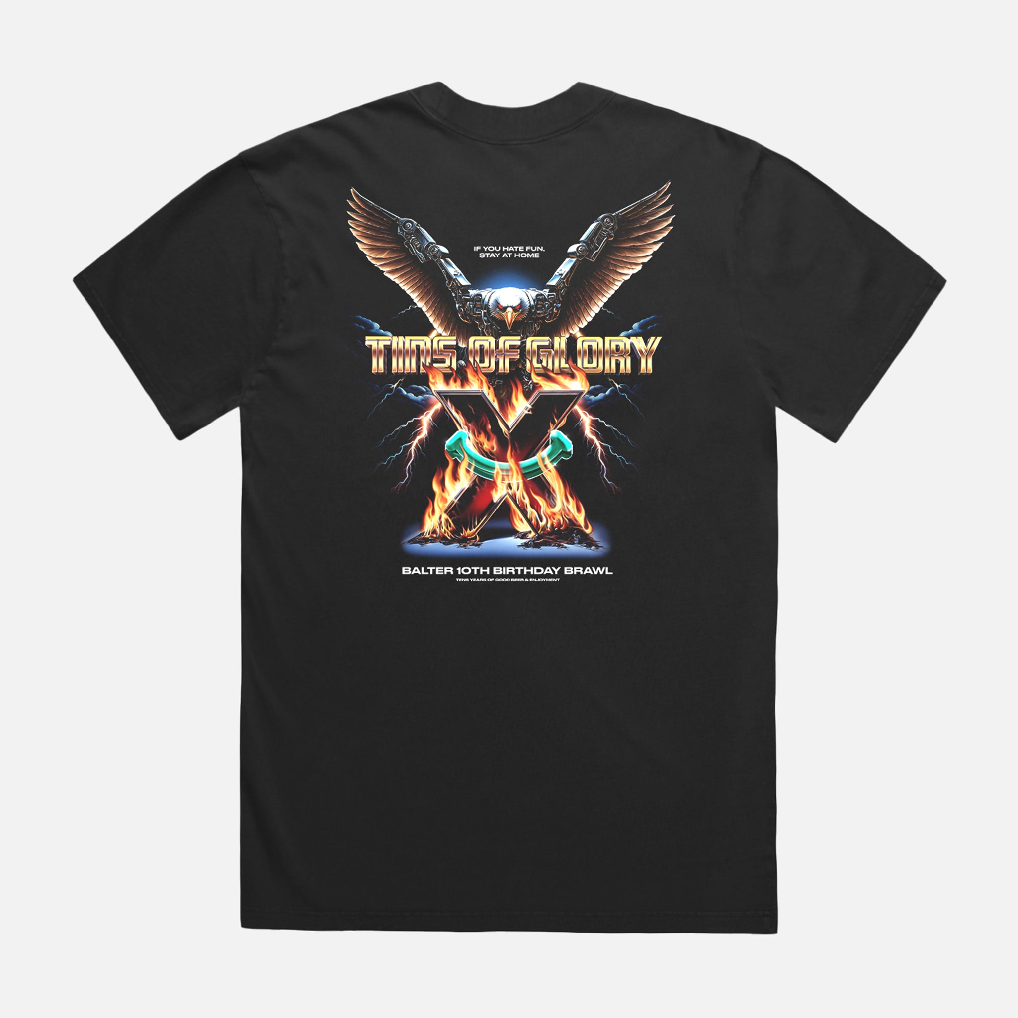 Tins of Glory Heavy Faded Tee - Black