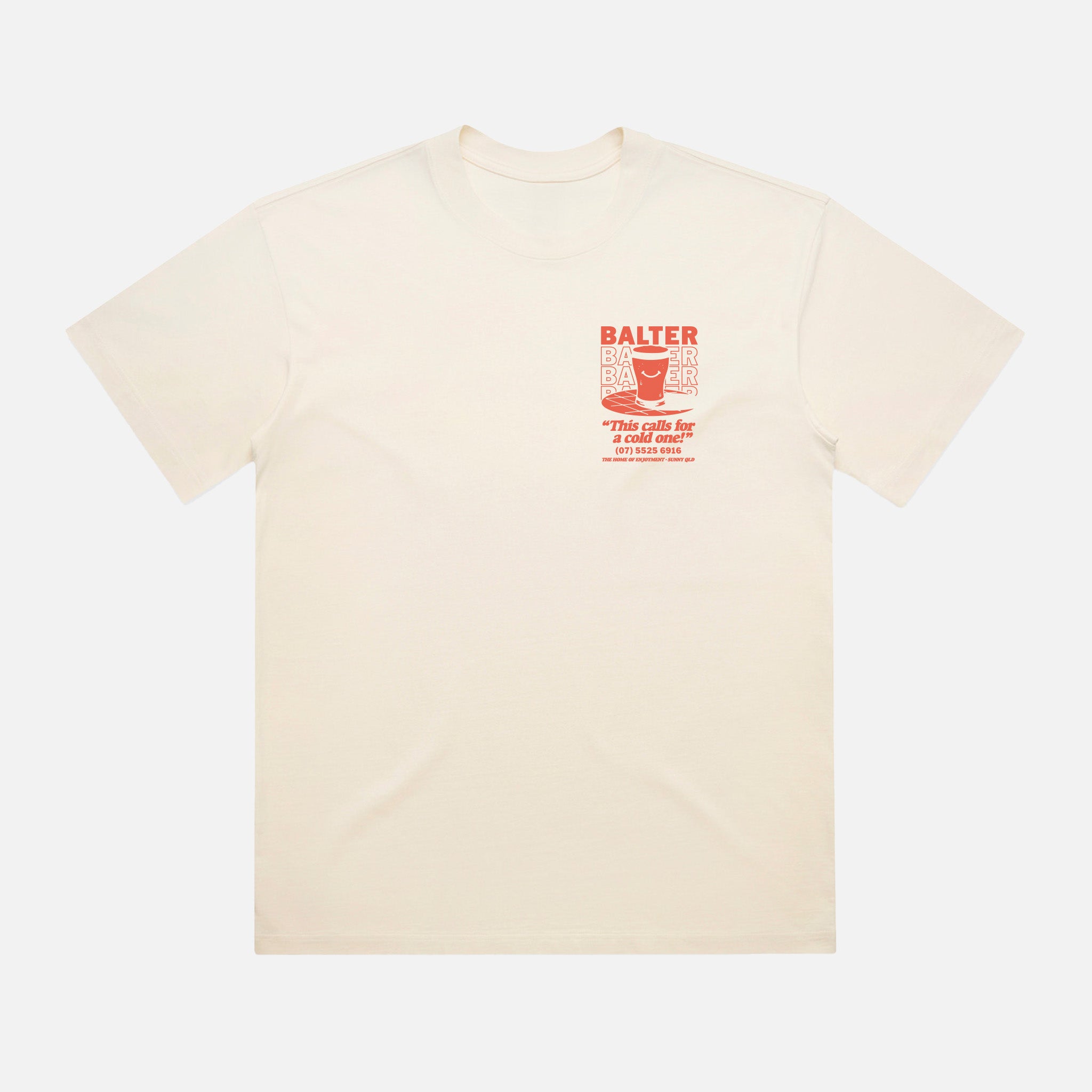 Cold One Box Tee - Ecru