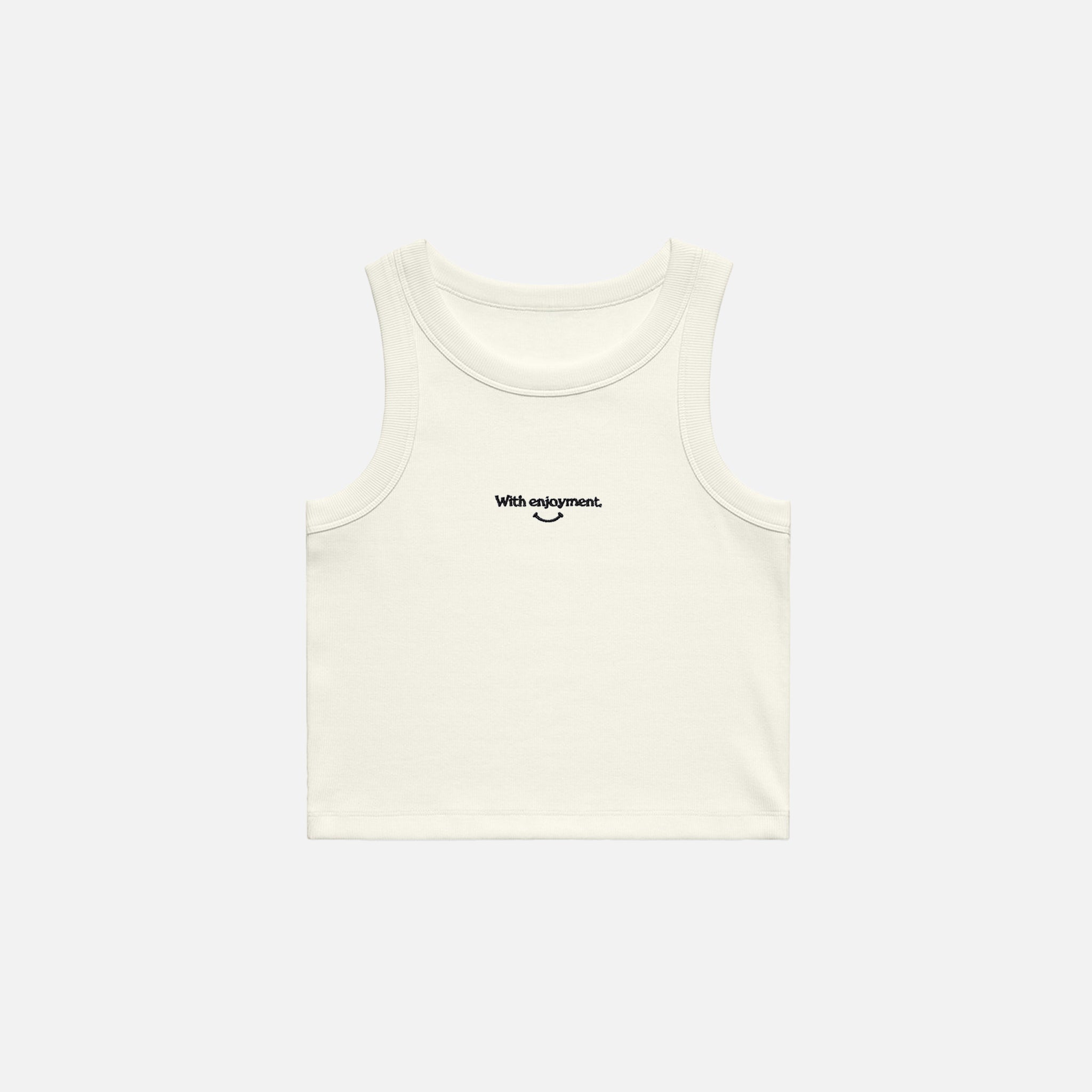 Women's With Enjoyment Tank - Ecru