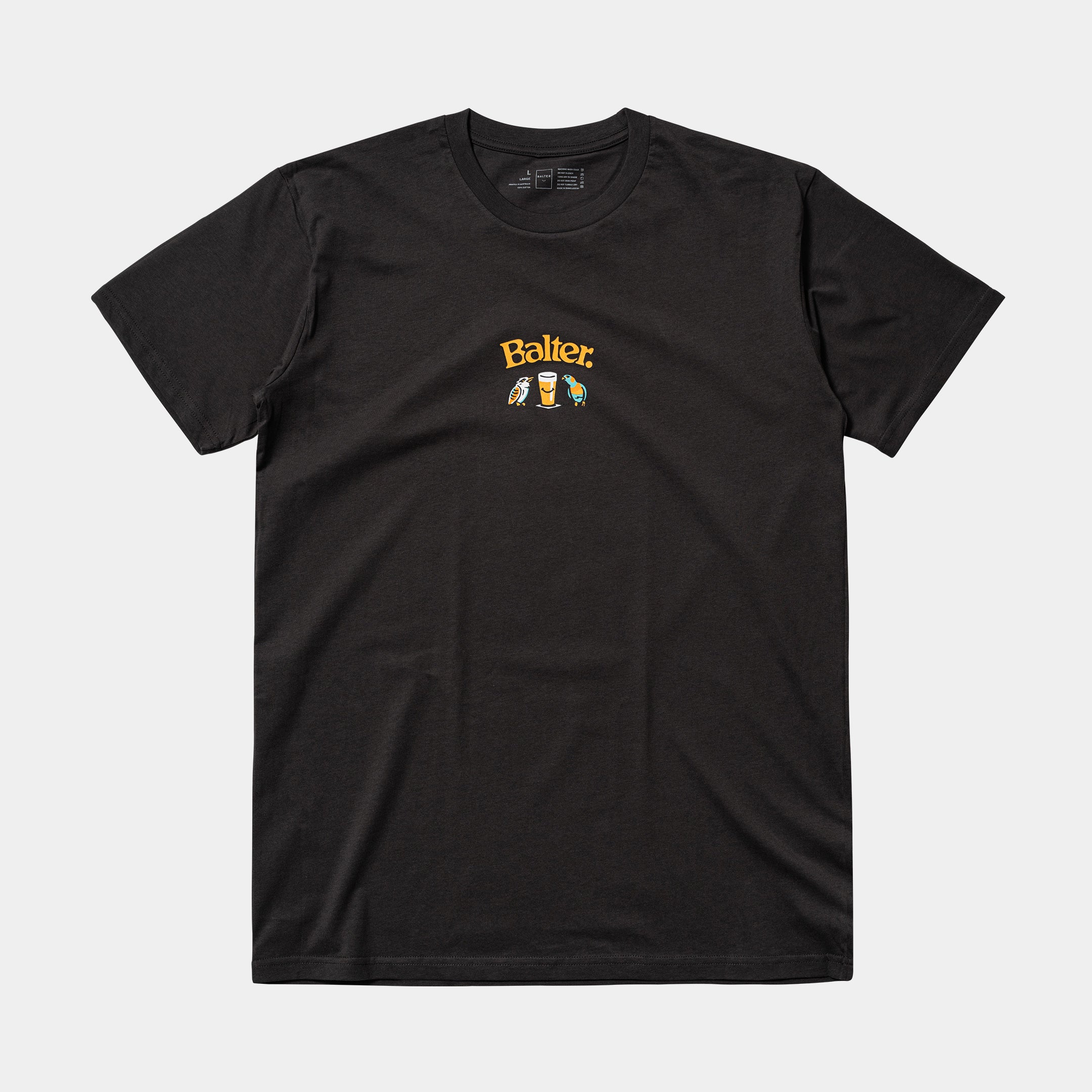 Birds & BEER Tee - Coal