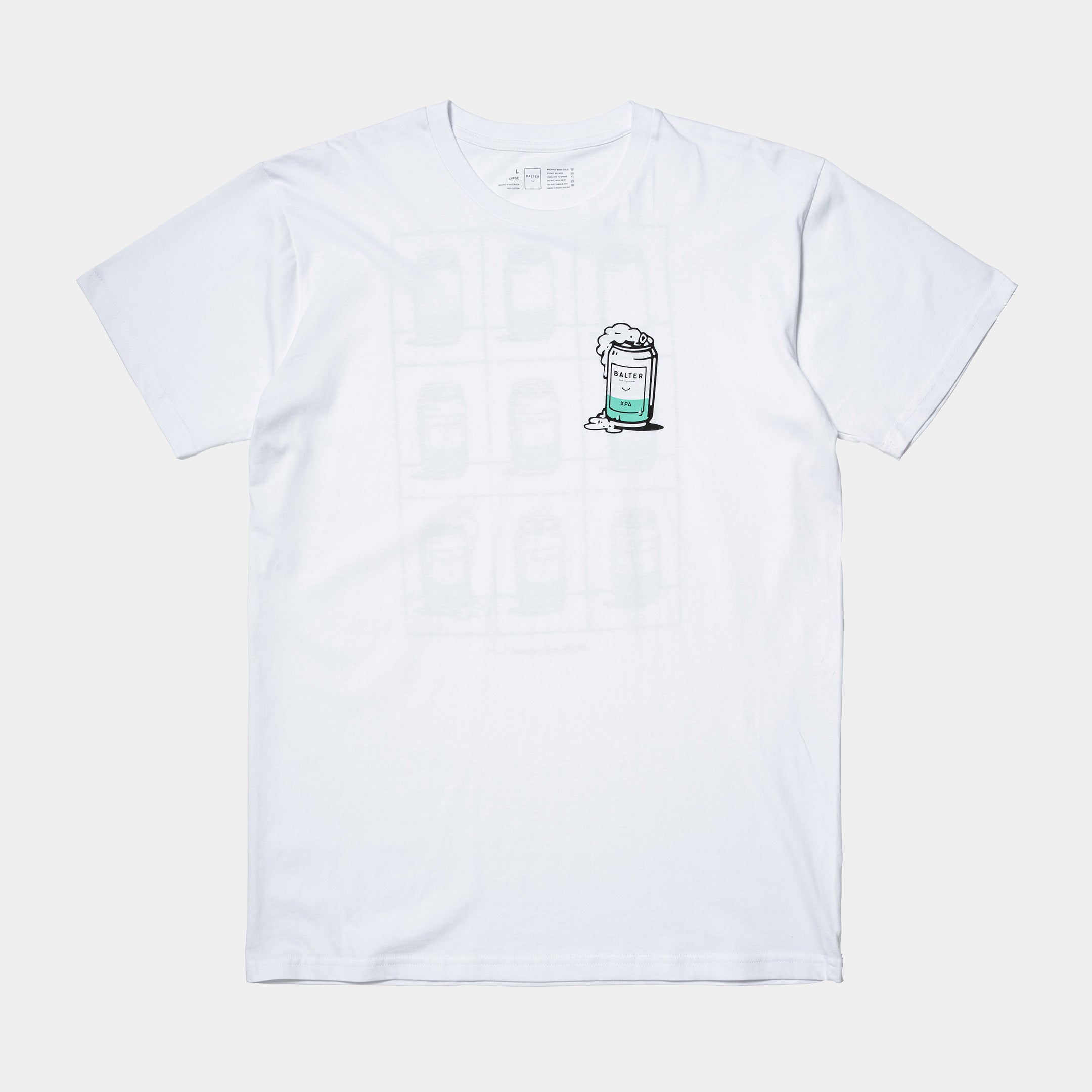 Deconstructed Can Tee - White