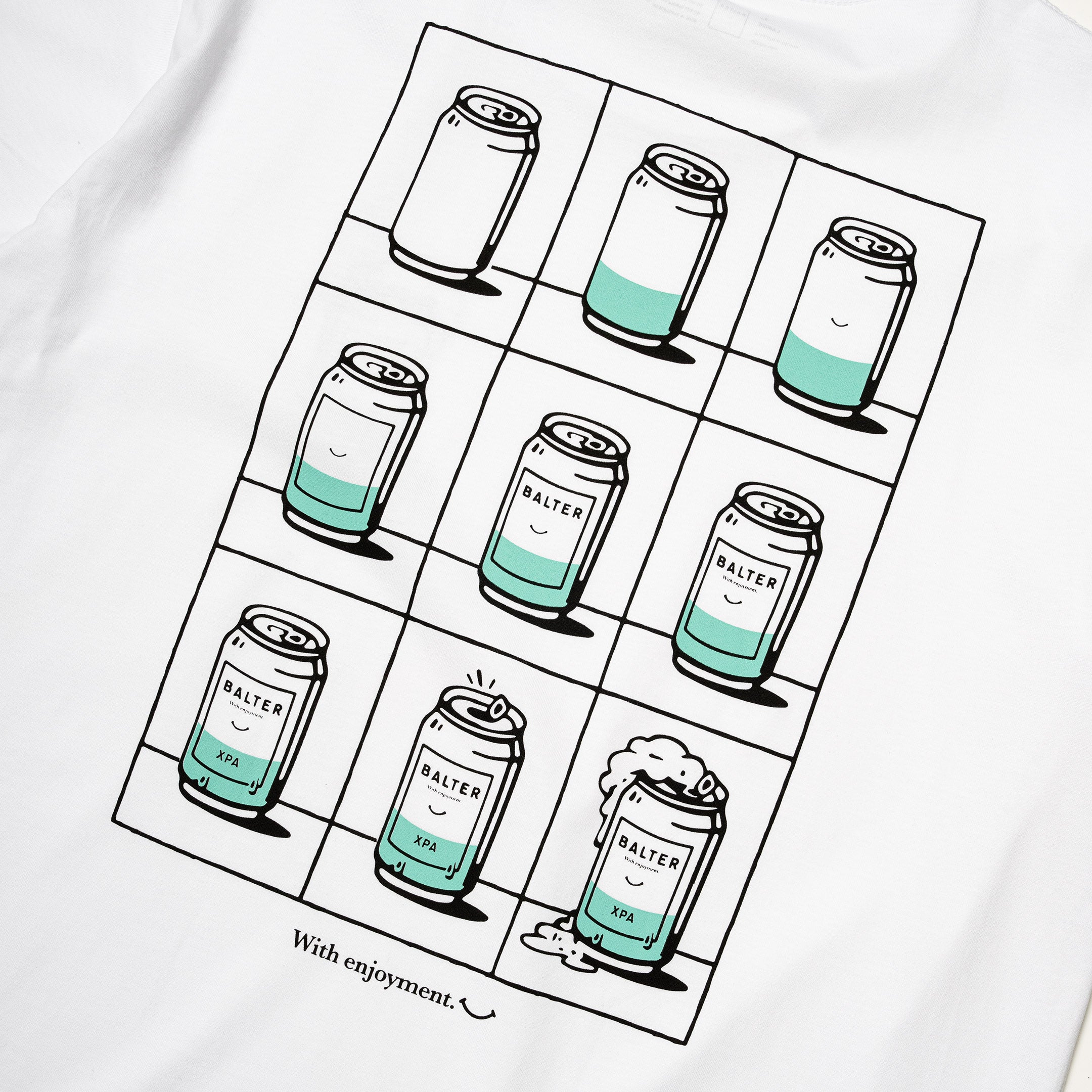 Deconstructed Can Tee - White