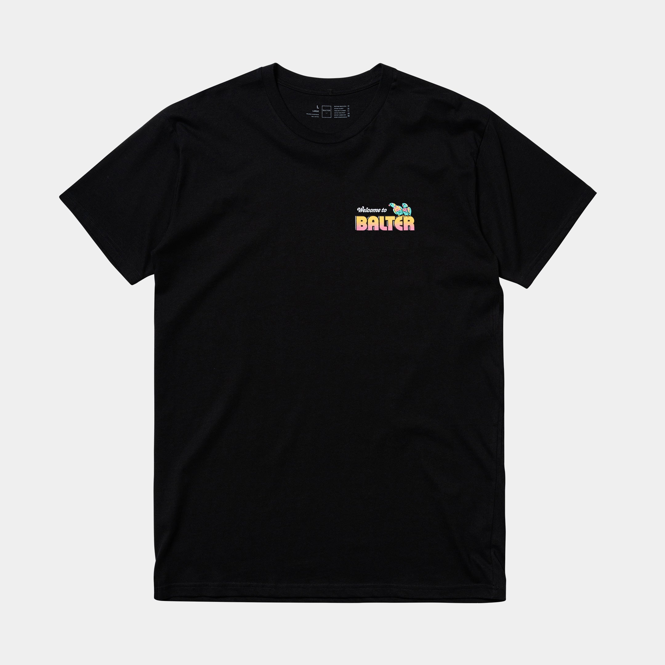 The Welcome (Pastels) Tee - Black