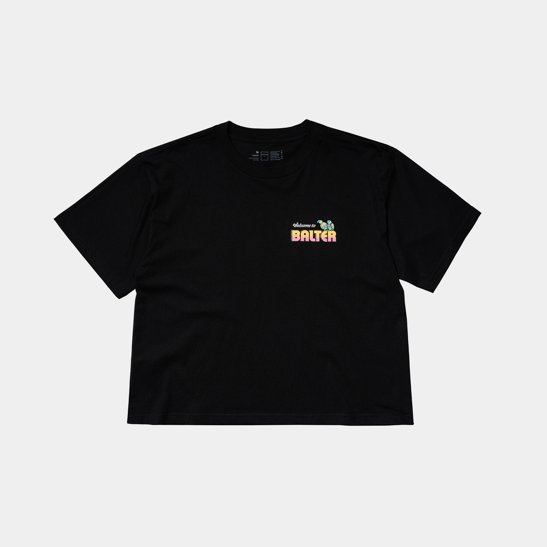 Women's Welcome (Pastel) Tee - Black