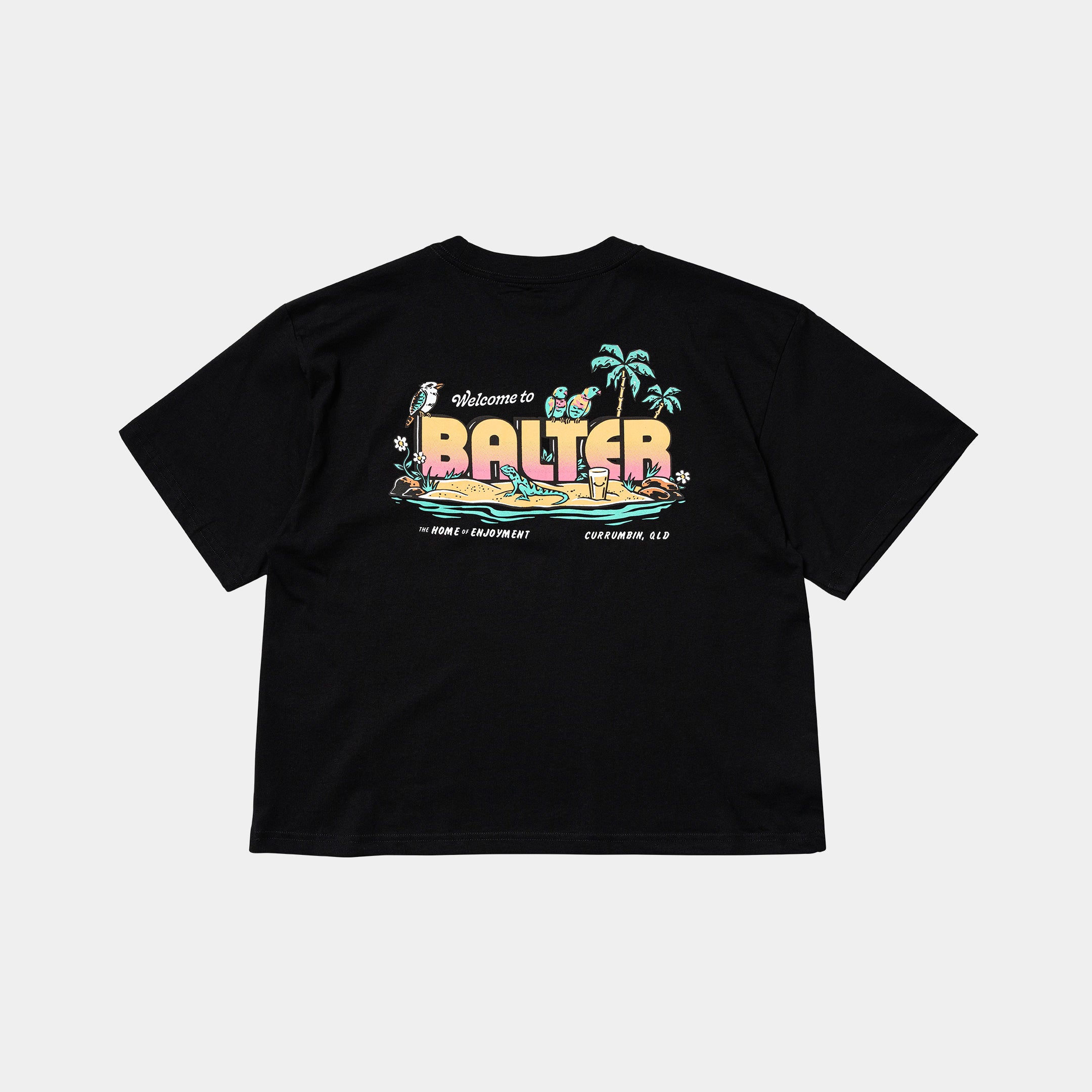 Women's Welcome (Pastel) Tee - Black