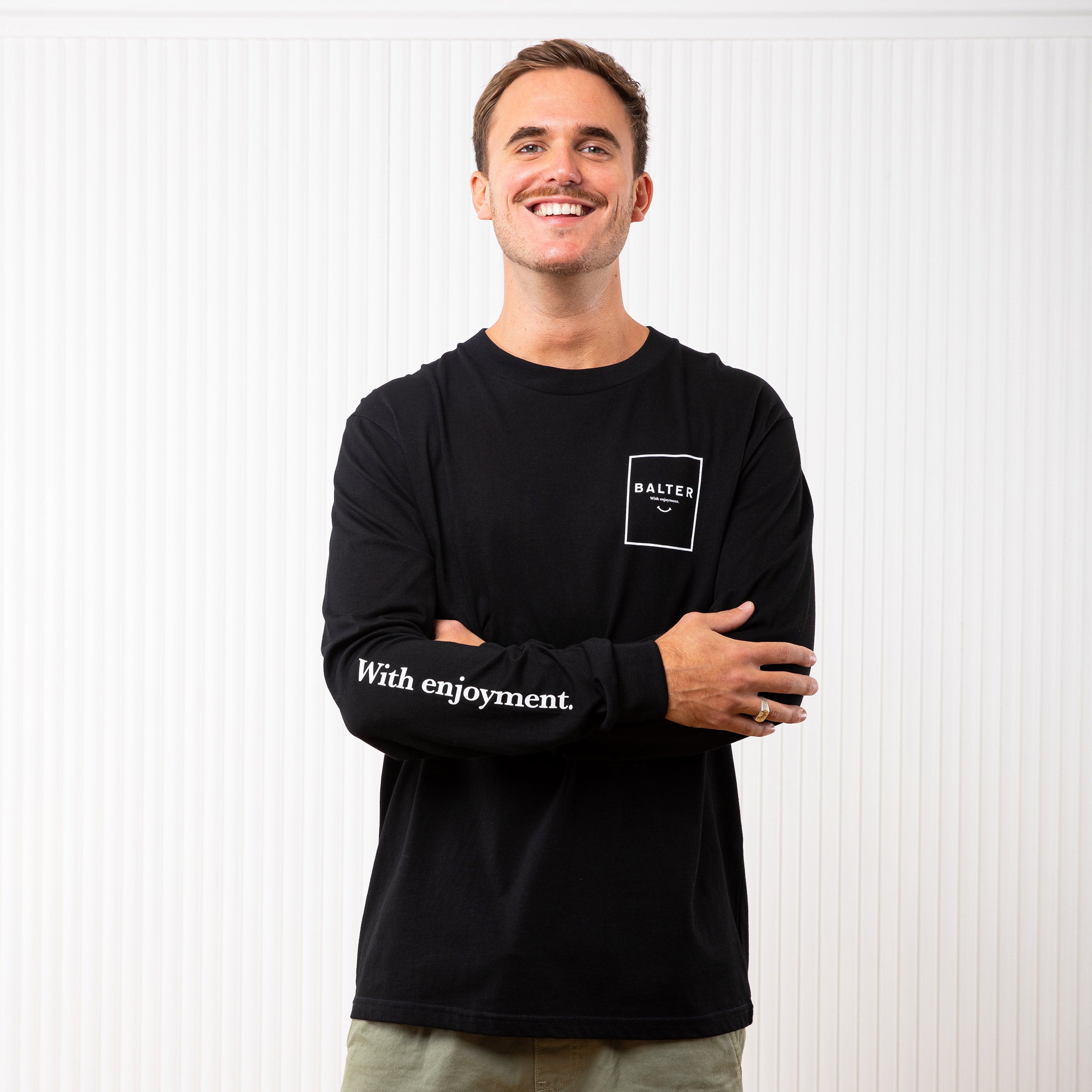 With Enjoyment Longsleeve - Black