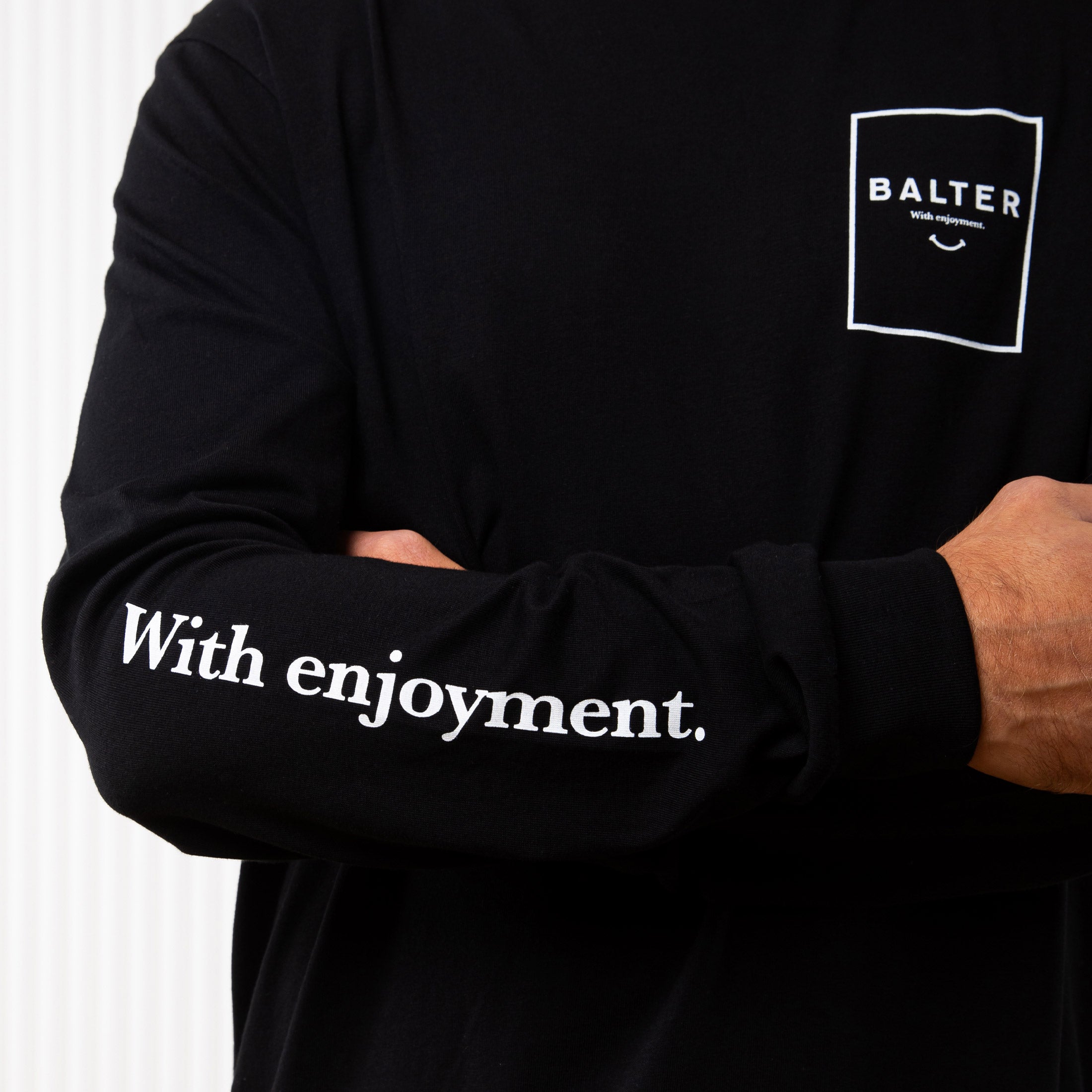 With Enjoyment Longsleeve - Black