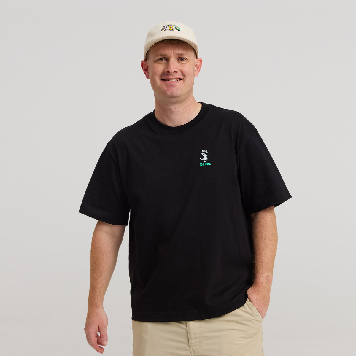 Another Round Box Tee - Black