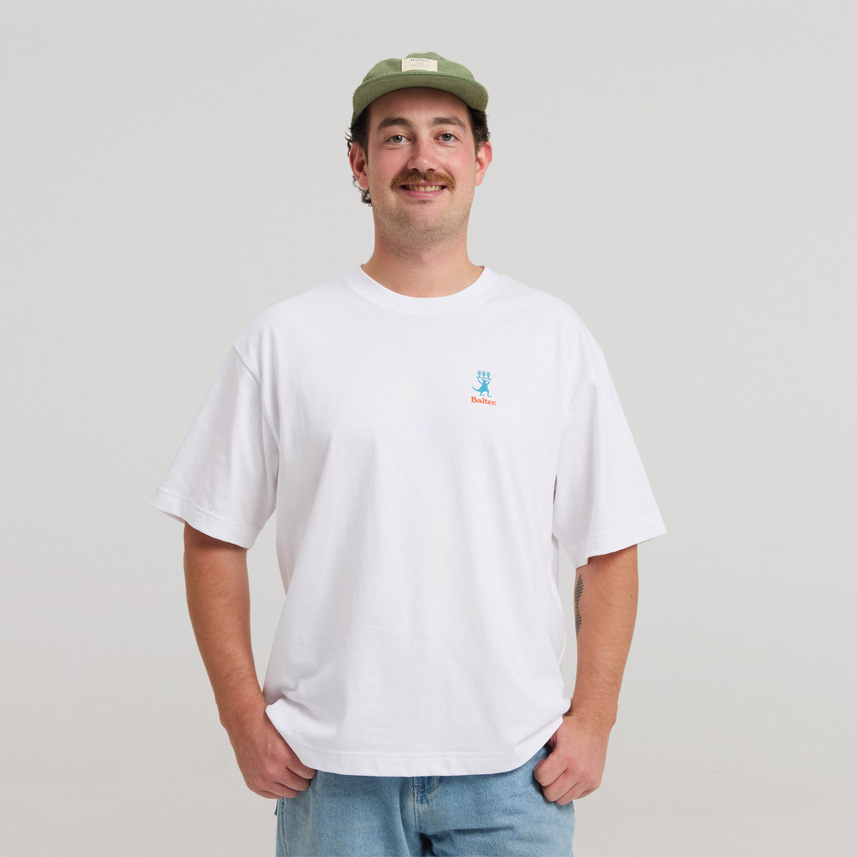 Another Round Box Tee - White