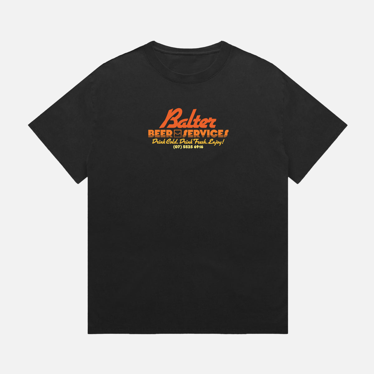 Services Heavy Faded Tee - Black