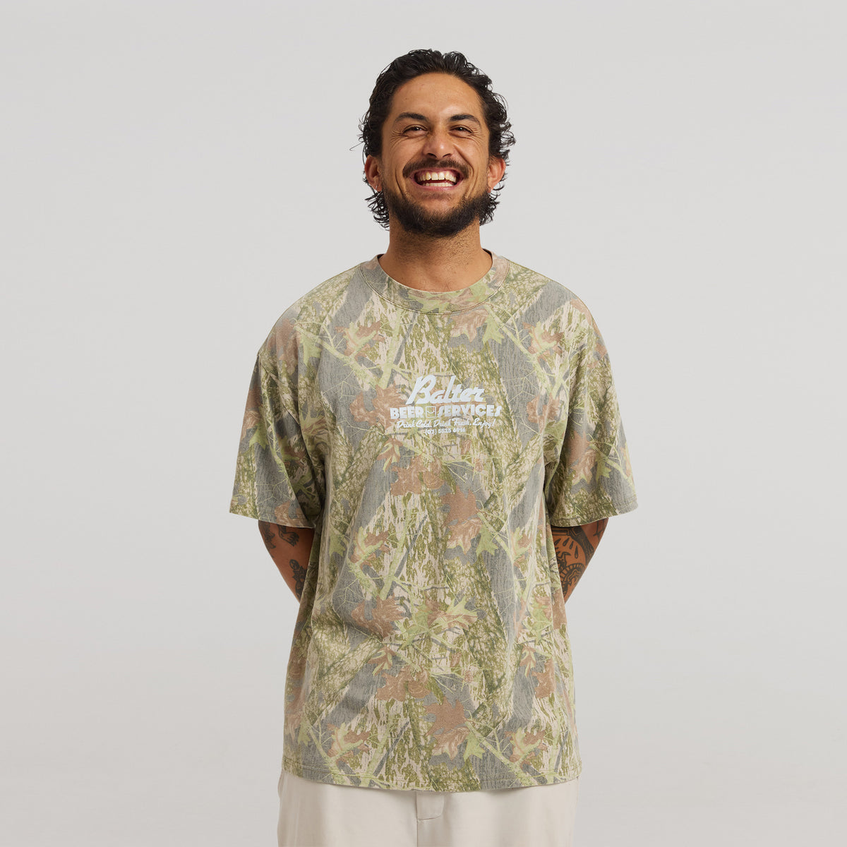 Services Heavy Faded Tee - Tree Camo