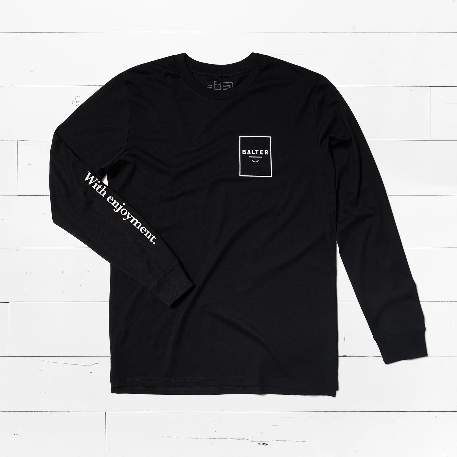 With Enjoyment Longsleeve - Black