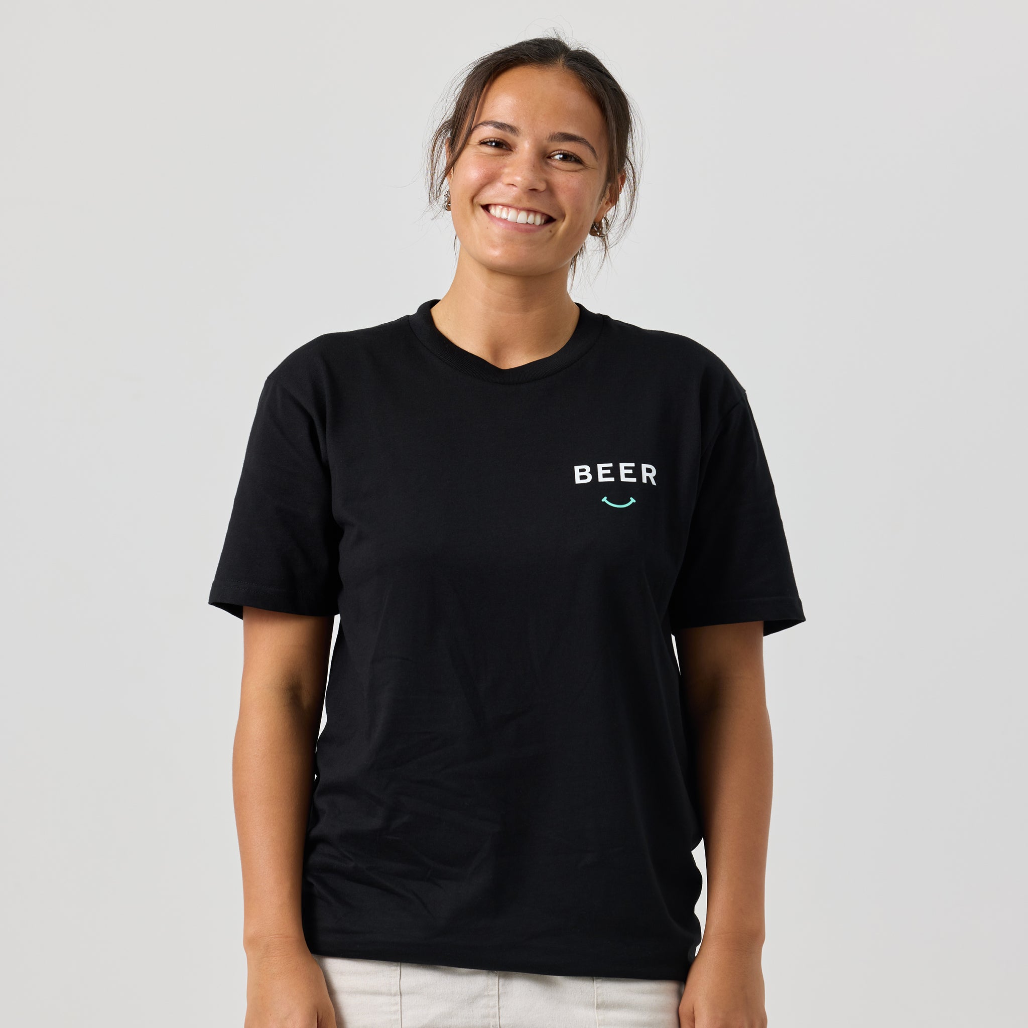 Beer Smiley Classic Tee - Black