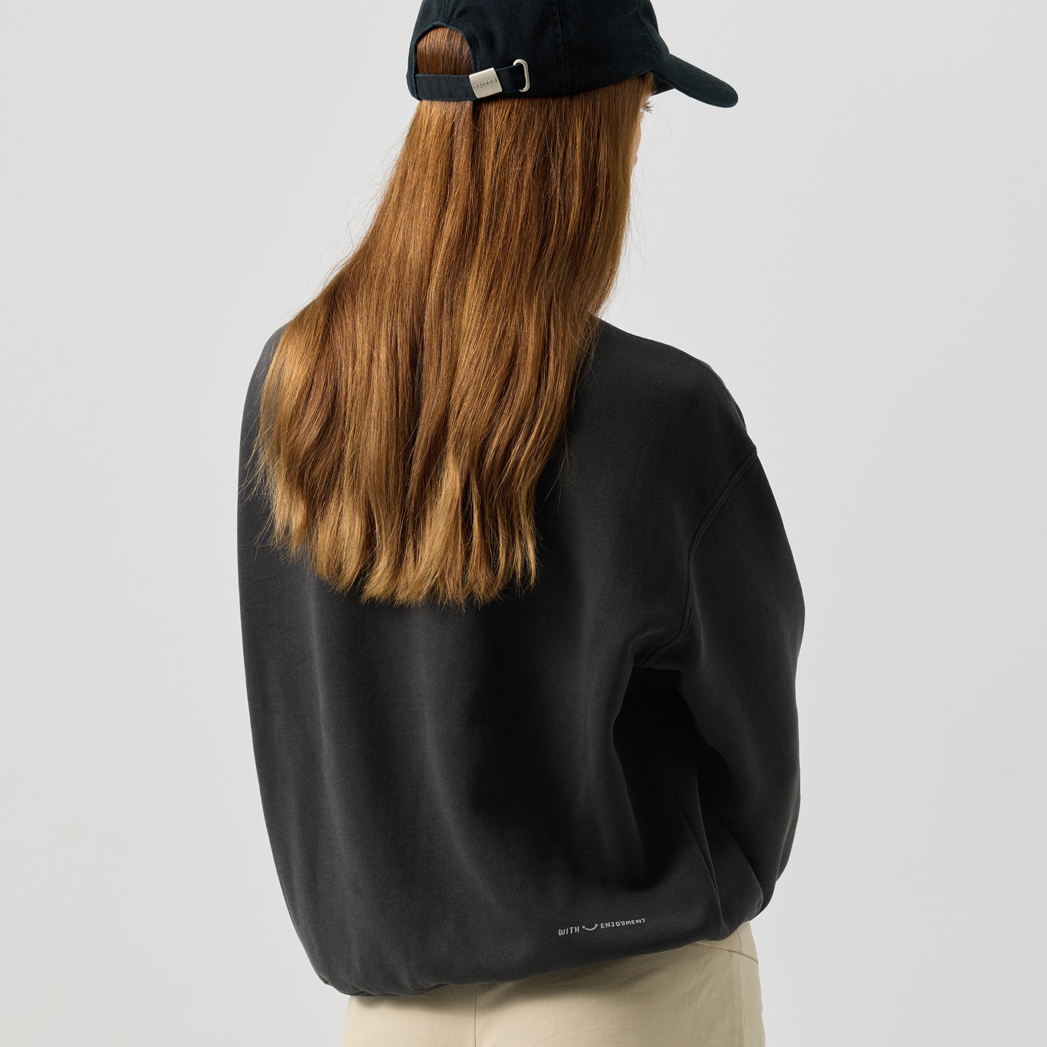 Easy Done Women's Relax Crew - Faded Black