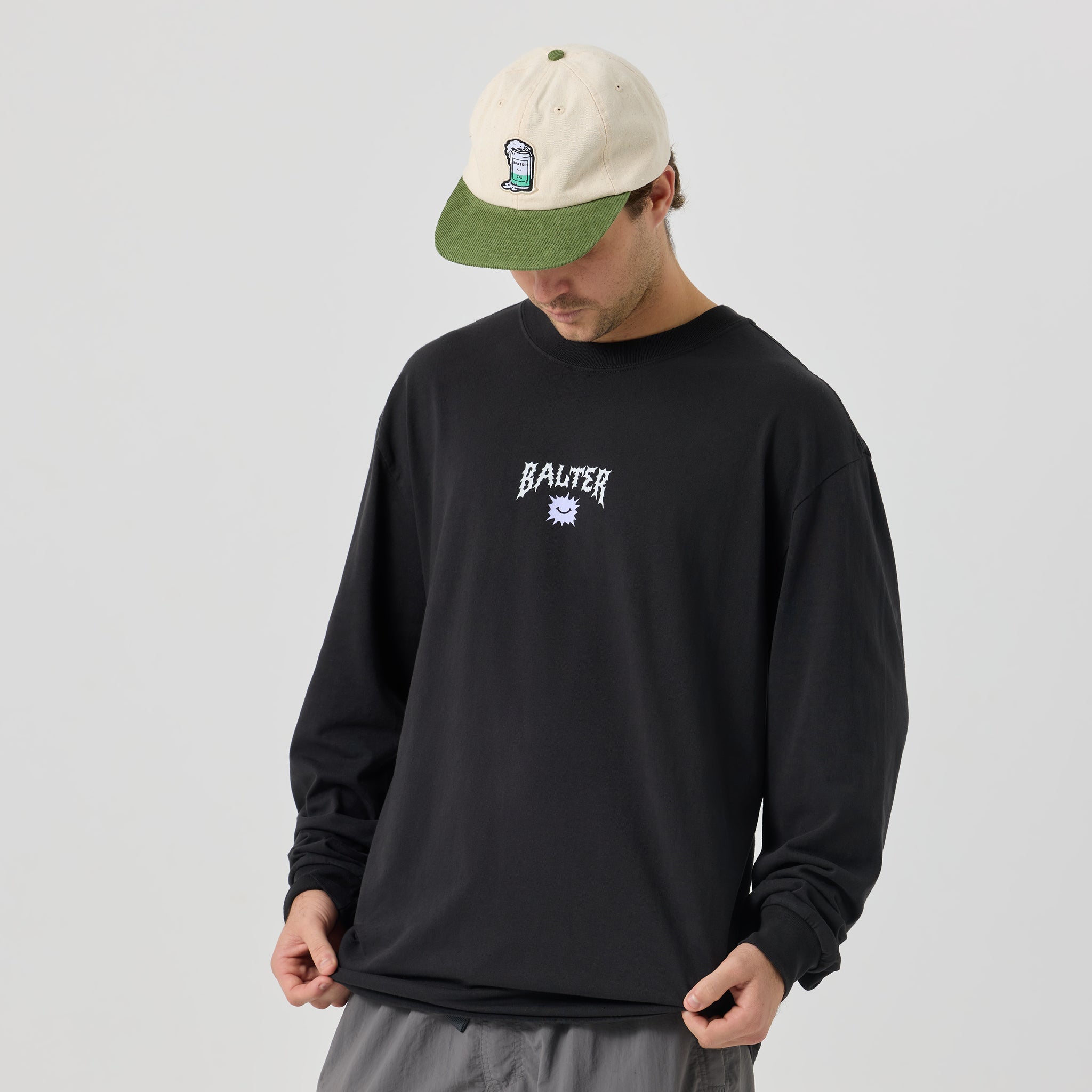 Wave Warp Heavy Long Sleeve - Faded Black
