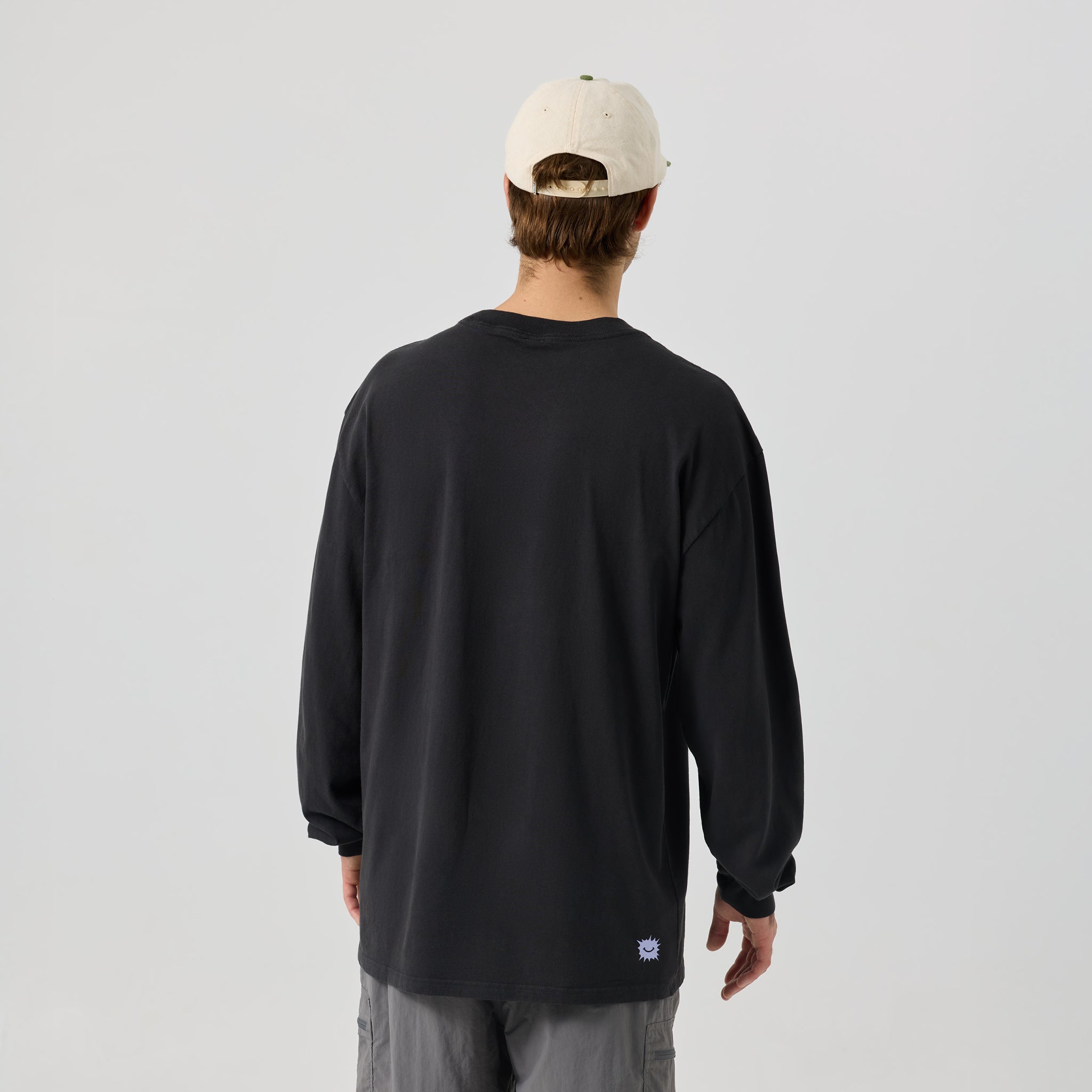 Wave Warp Heavy Long Sleeve - Faded Black