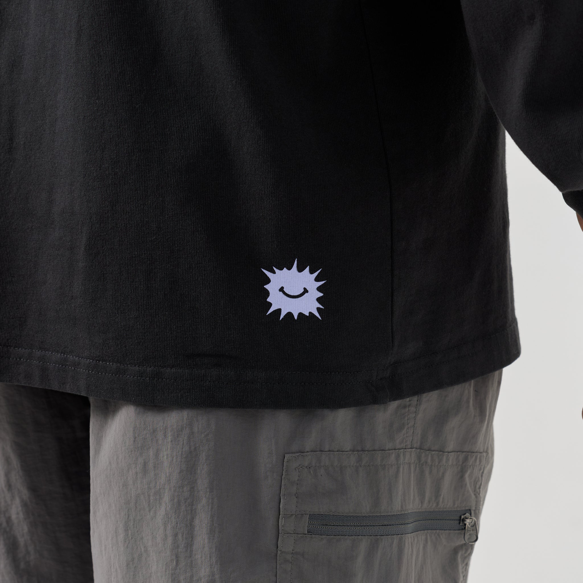 Wave Warp Heavy Long Sleeve - Faded Black